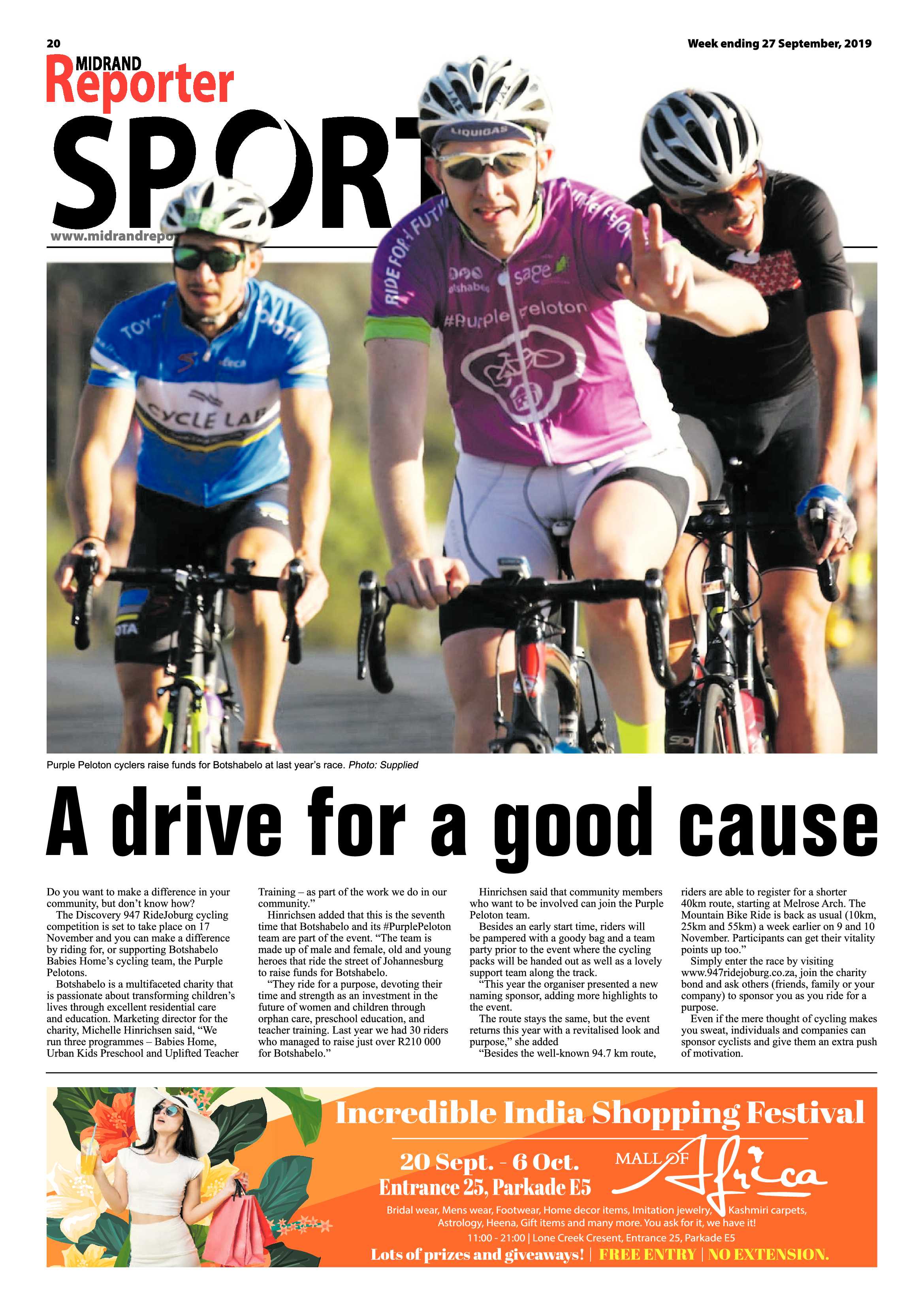 Midrand Reporter 27 September, 2019 page 19
