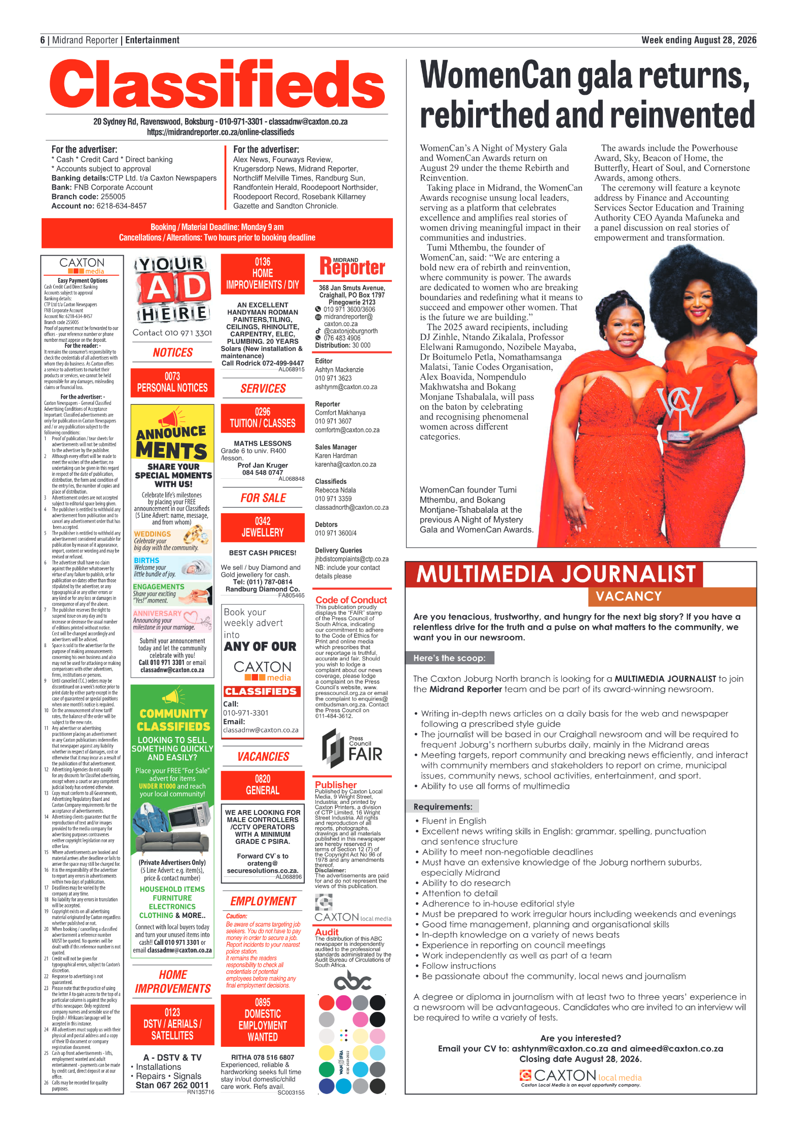 Midrand Reporter 28 August 2026 page 6