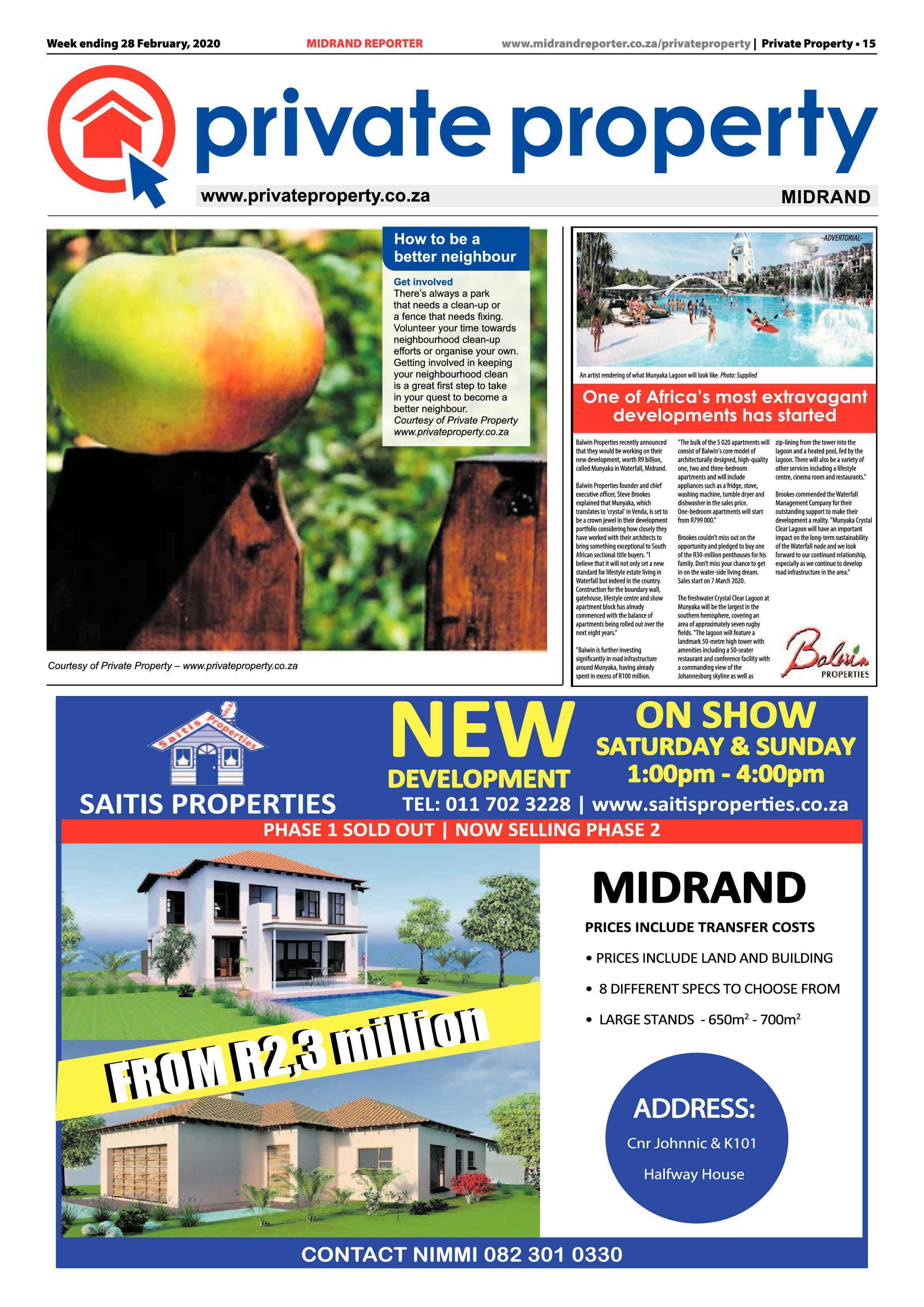 Midrand Reporter 28 February 2020 page 15