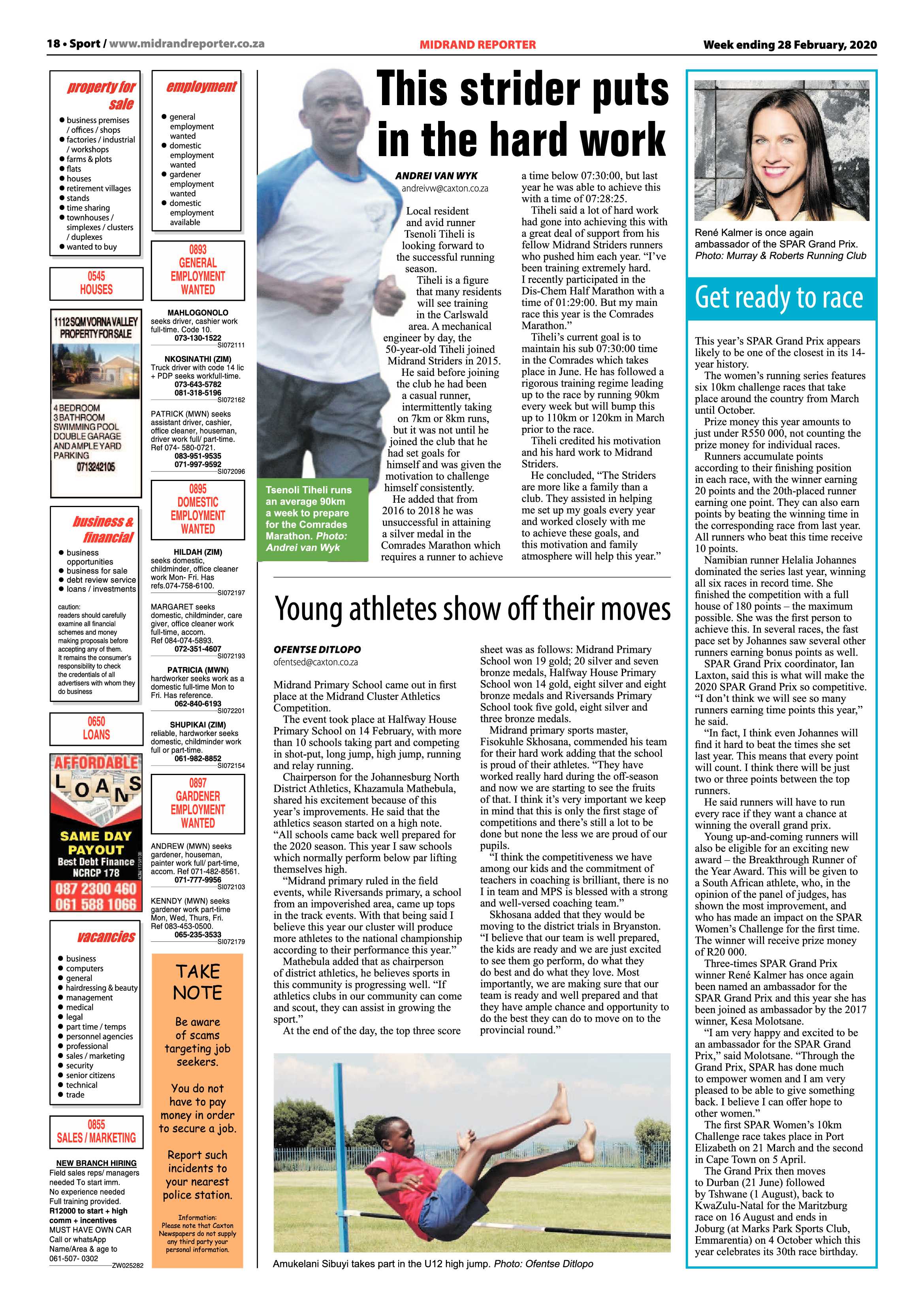 Midrand Reporter 28 February 2020 page 18