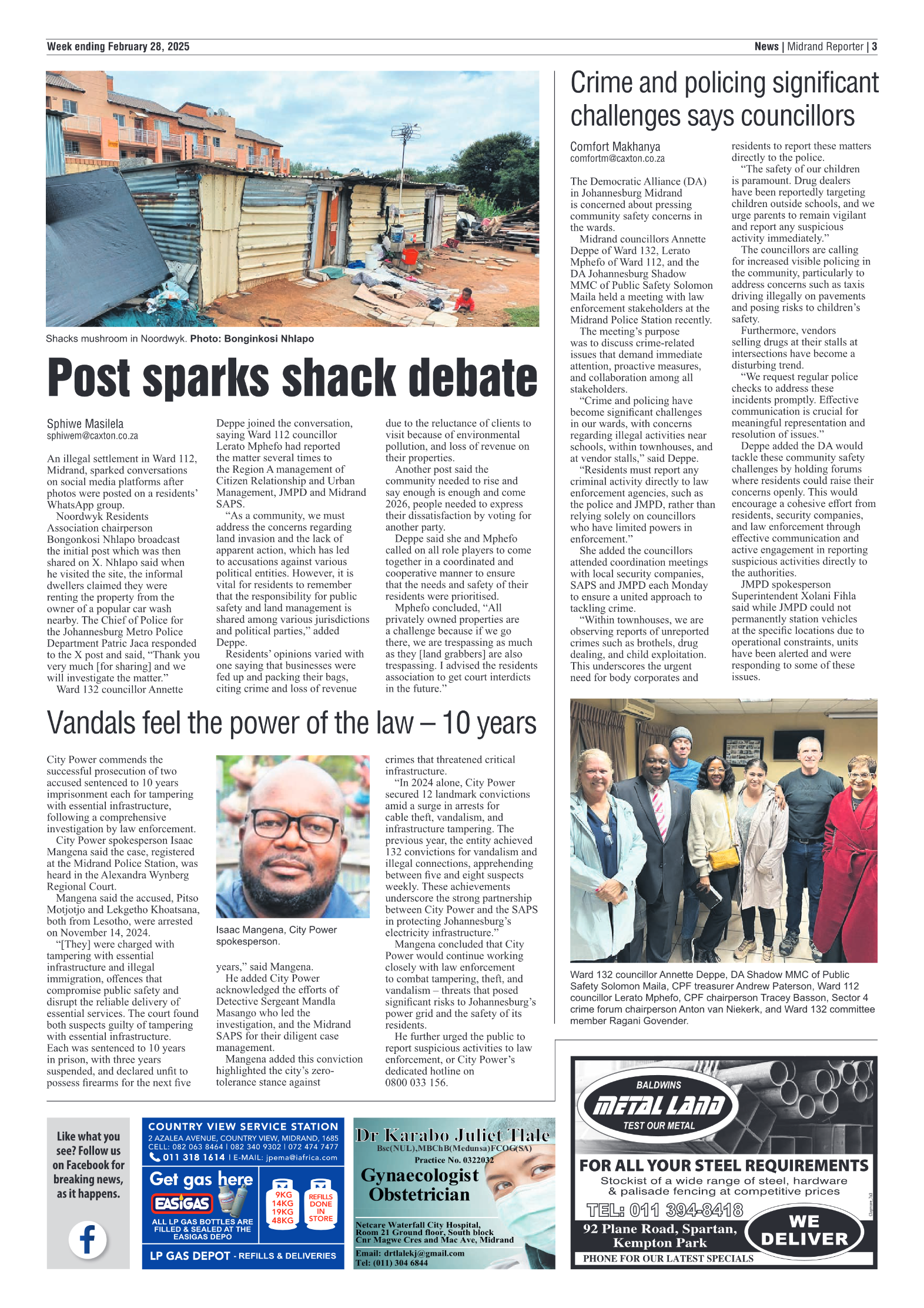Midrand Reporter 28 February 2025 page 3