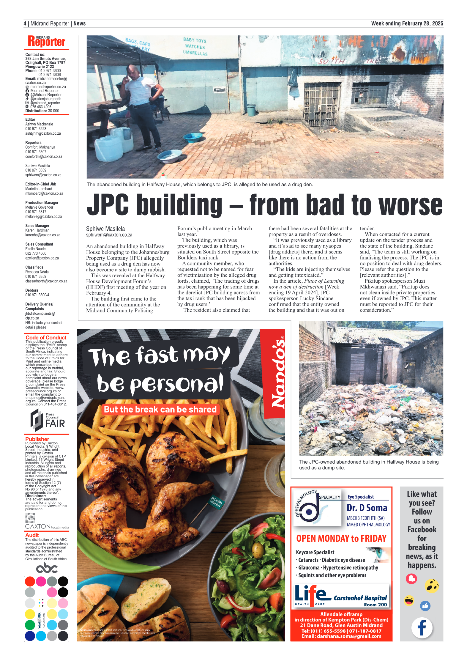 Midrand Reporter 28 February 2025 page 4