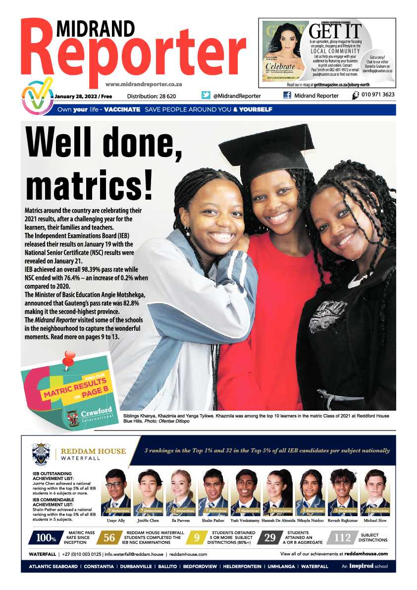 Midrand Reporter 28 January 2022 page 1