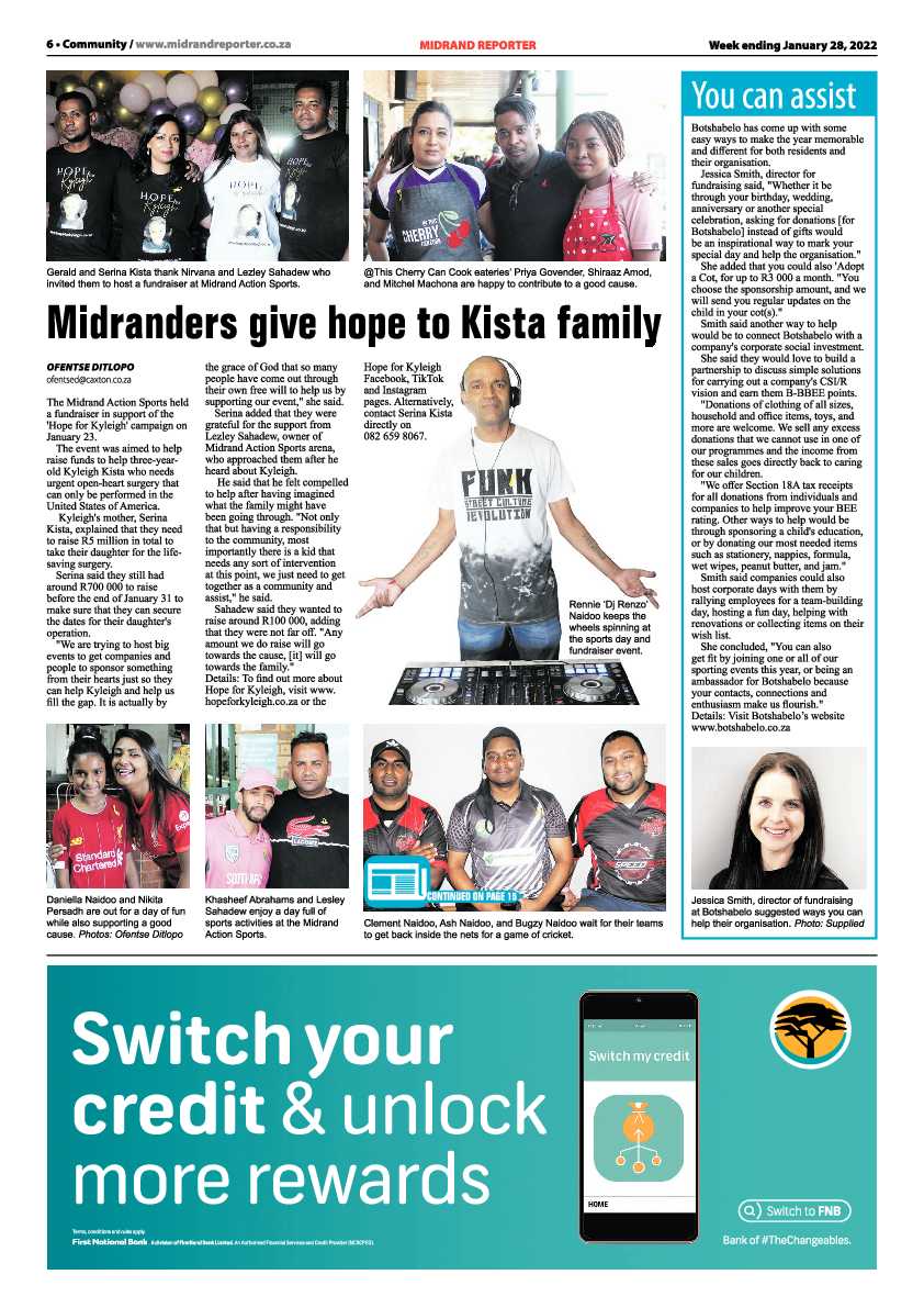 Midrand Reporter 28 January 2022 page 6