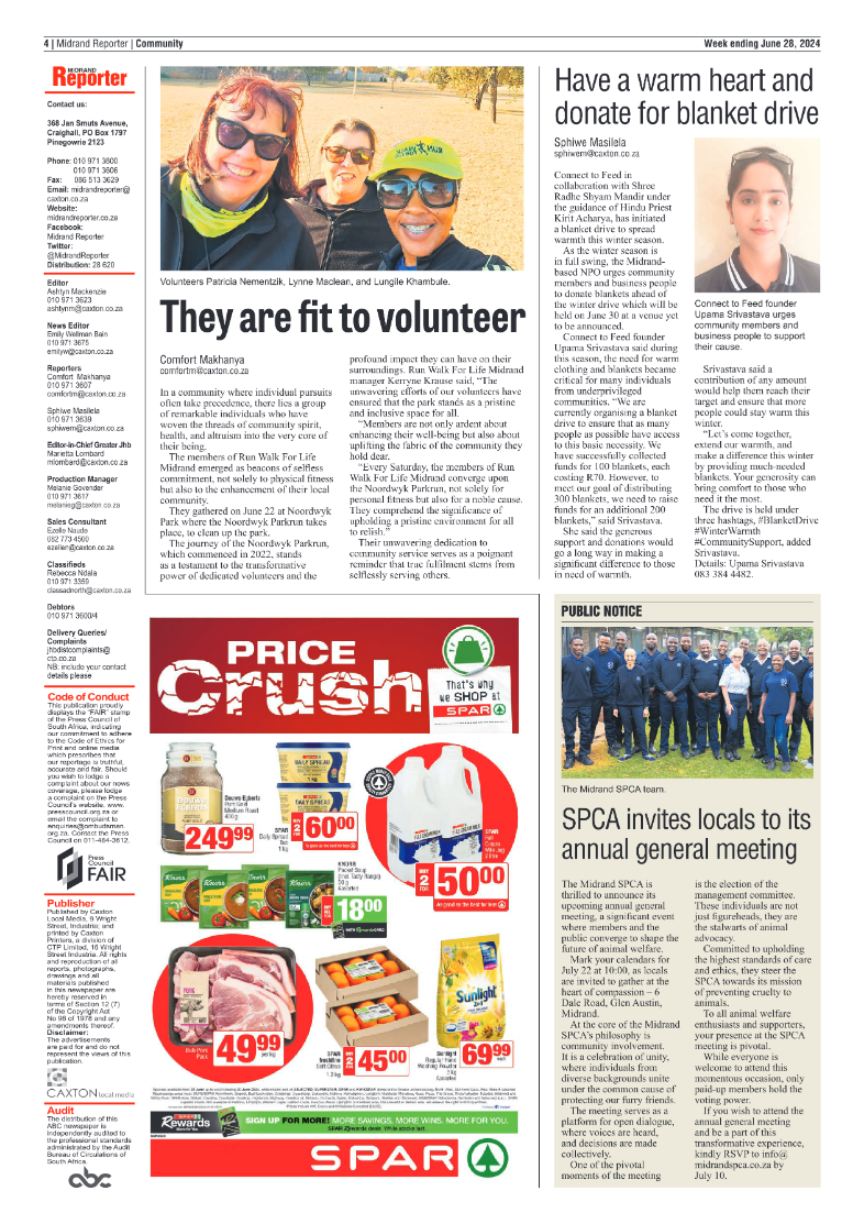 Midrand Reporter 28 June 2024 page 4
