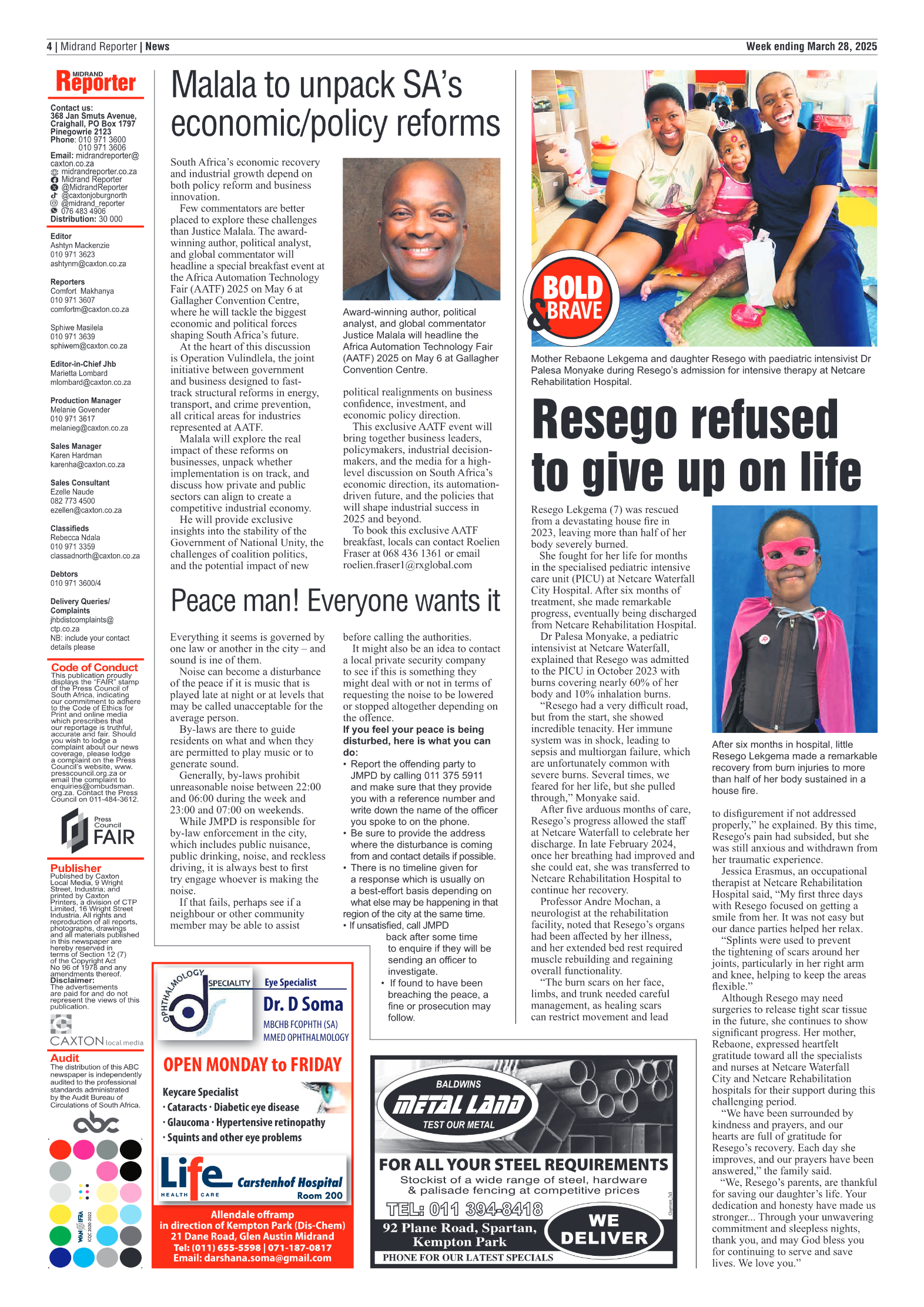 Midrand Reporter 28 March 2025 page 4