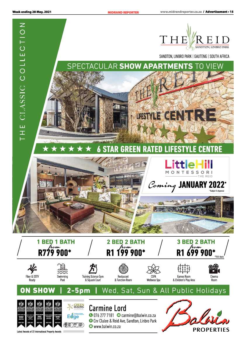Midrand Reporter 28 May 2021 page 15