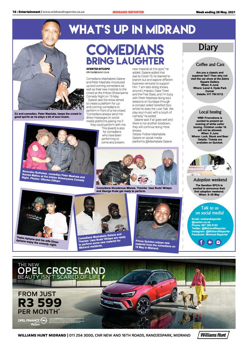 Midrand Reporter 28 May 2021 page 16