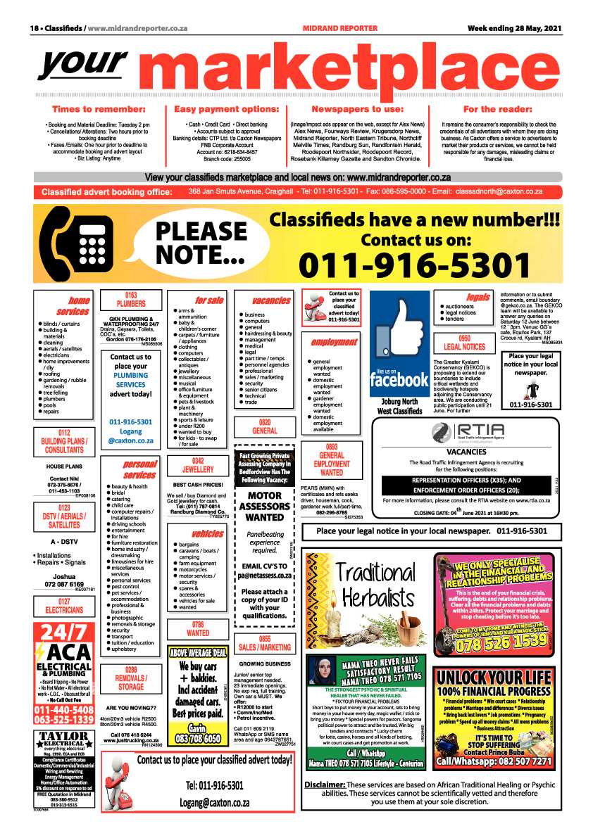 Midrand Reporter 28 May 2021 page 18