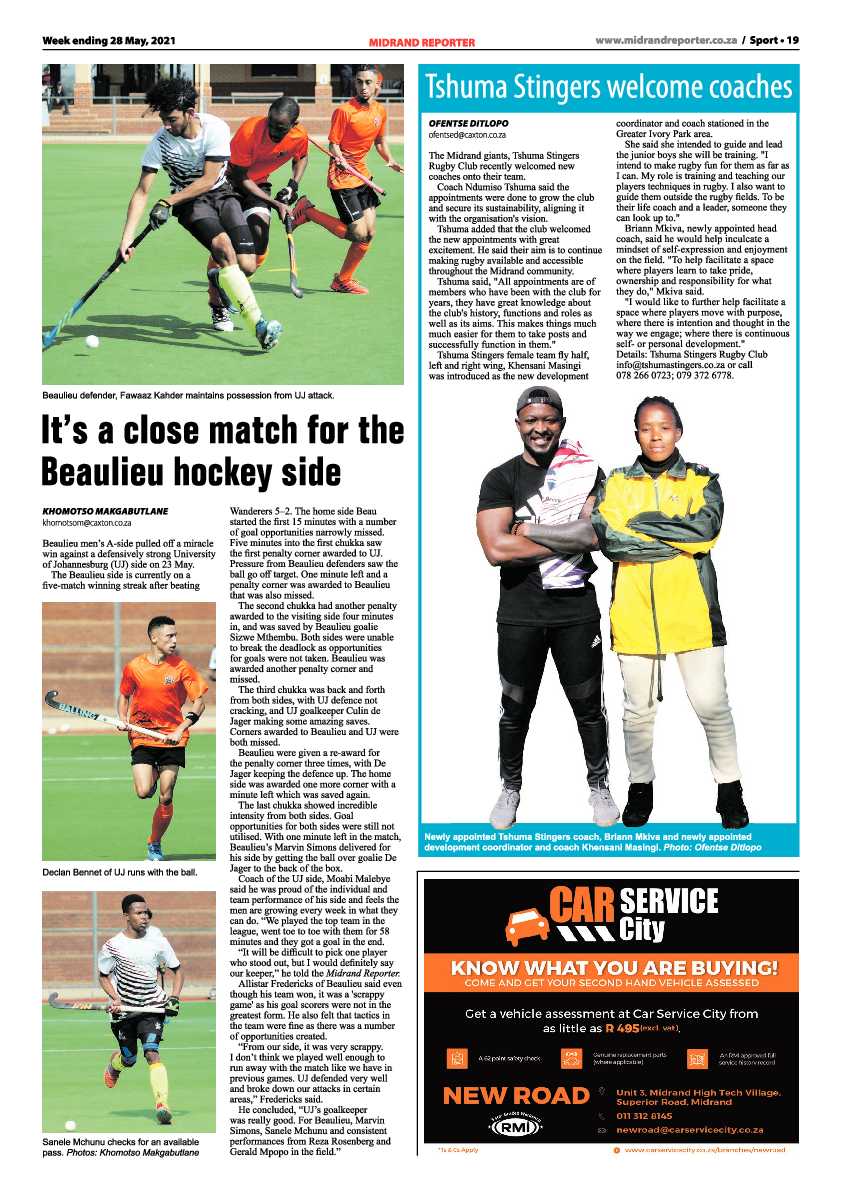 Midrand Reporter 28 May 2021 page 19