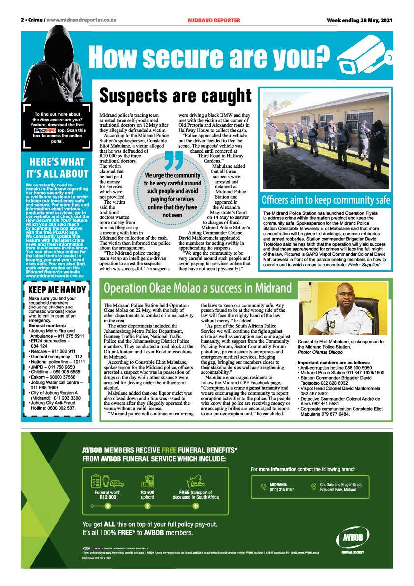 Midrand Reporter 28 May 2021 page 2