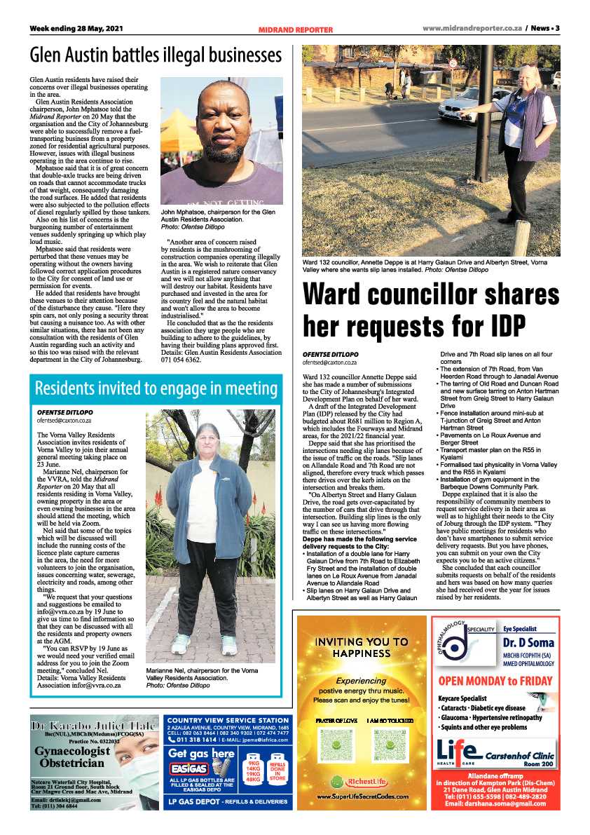 Midrand Reporter 28 May 2021 page 3