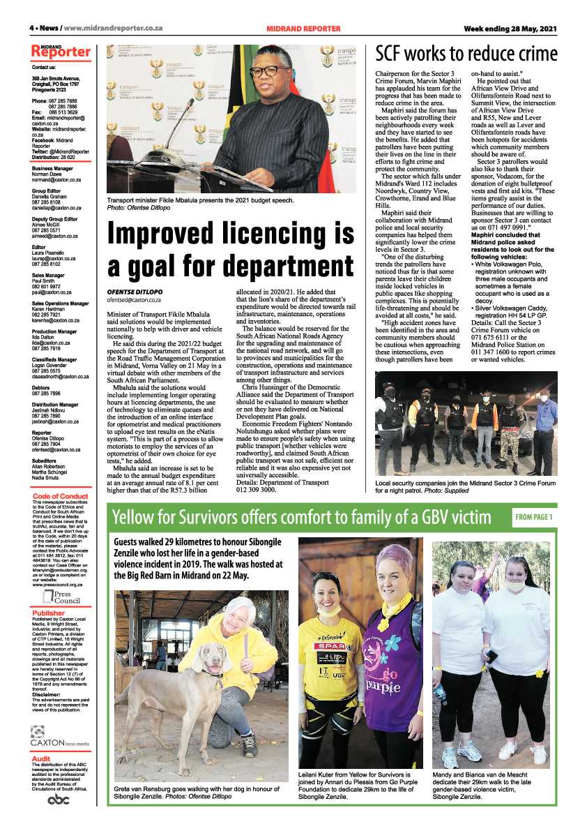 Midrand Reporter 28 May 2021 page 4