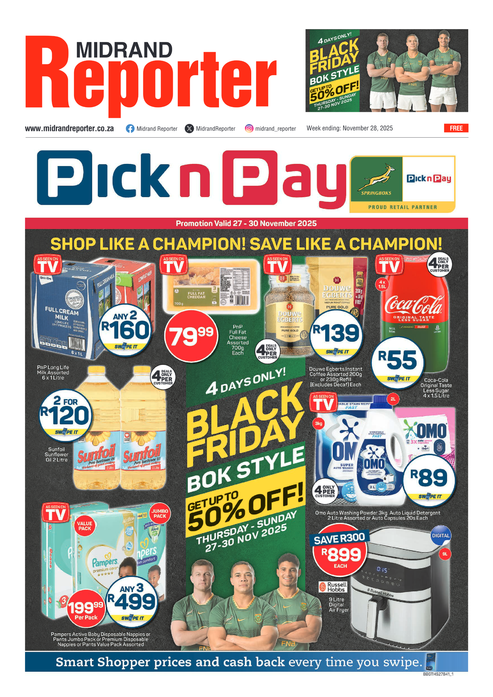 Midrand Reporter 28 November 2025 page 1