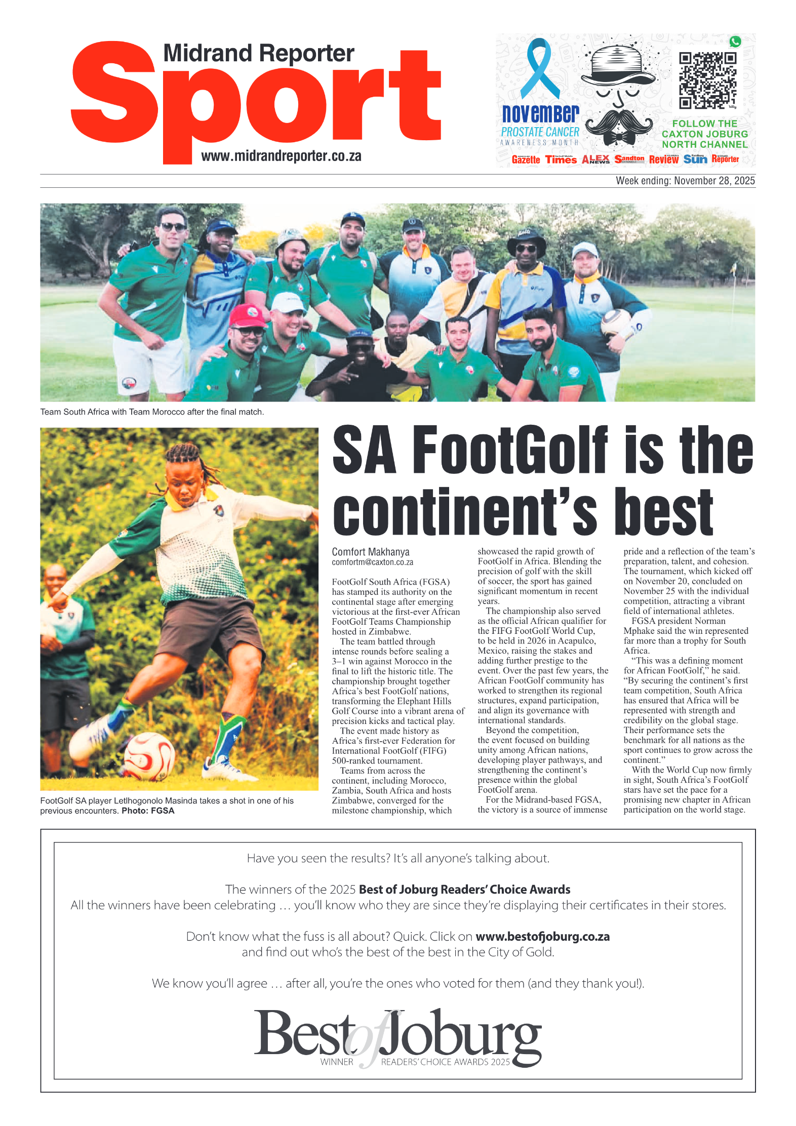Midrand Reporter 28 November 2025 page 18