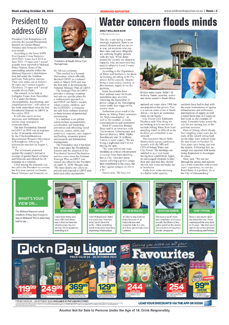 Midrand Reporter 28 October 2022 page 3