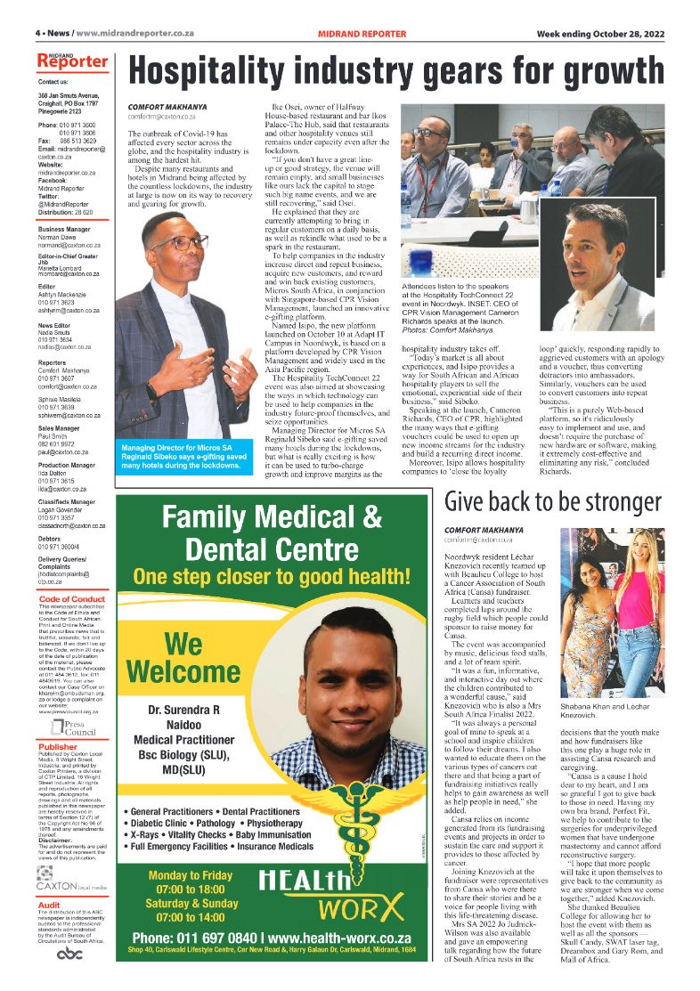 Midrand Reporter 28 October 2022 page 4