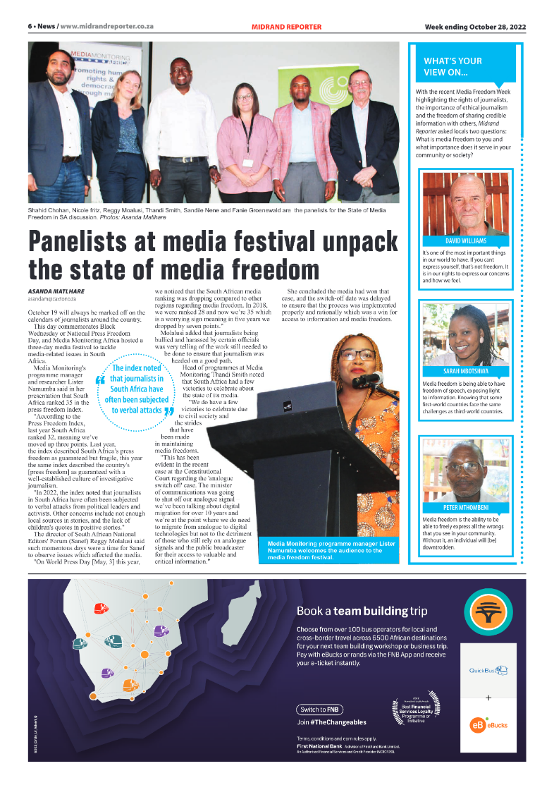 Midrand Reporter 28 October 2022 page 6