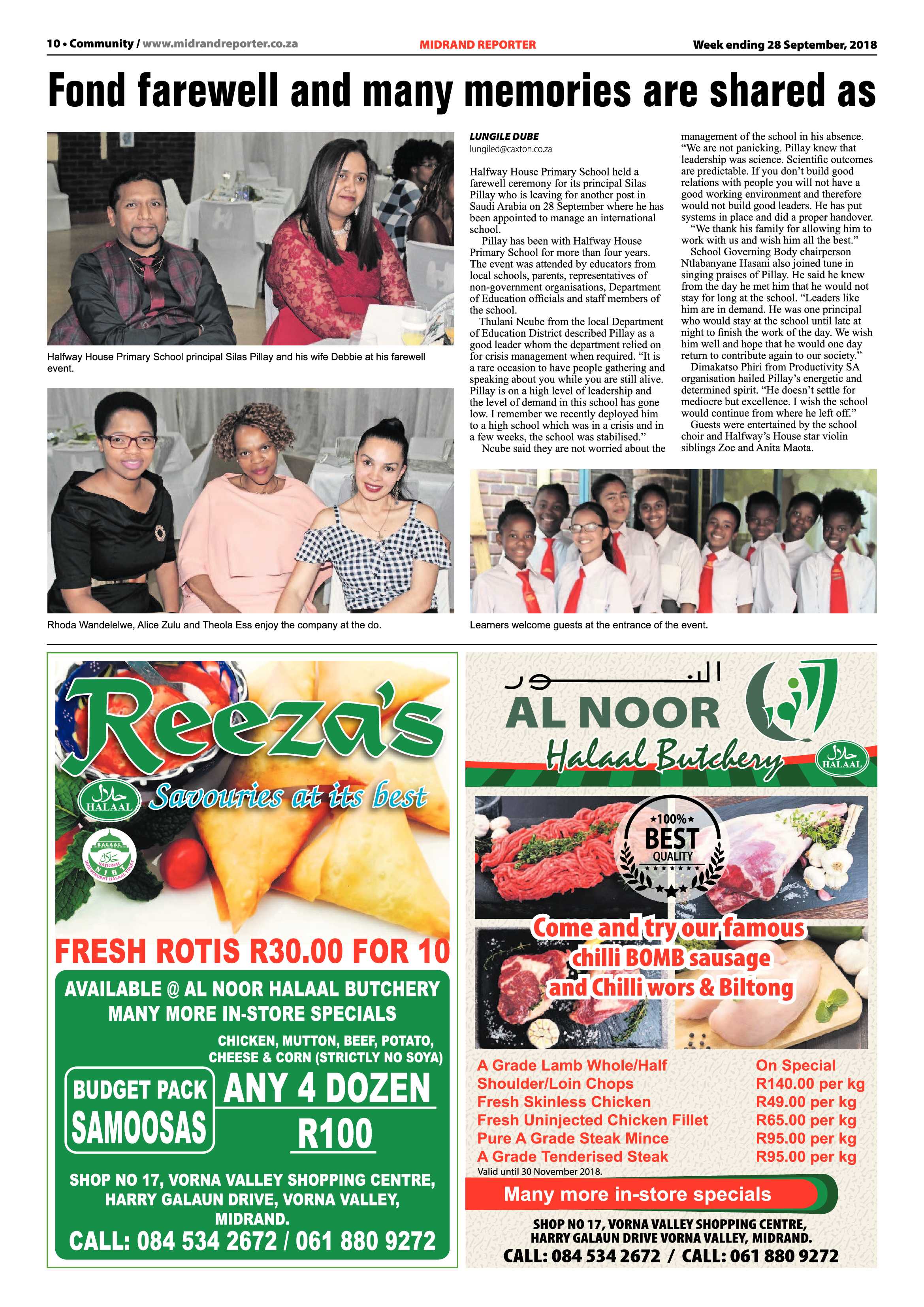 Midrand Reporter 28 September, 2018 page 10