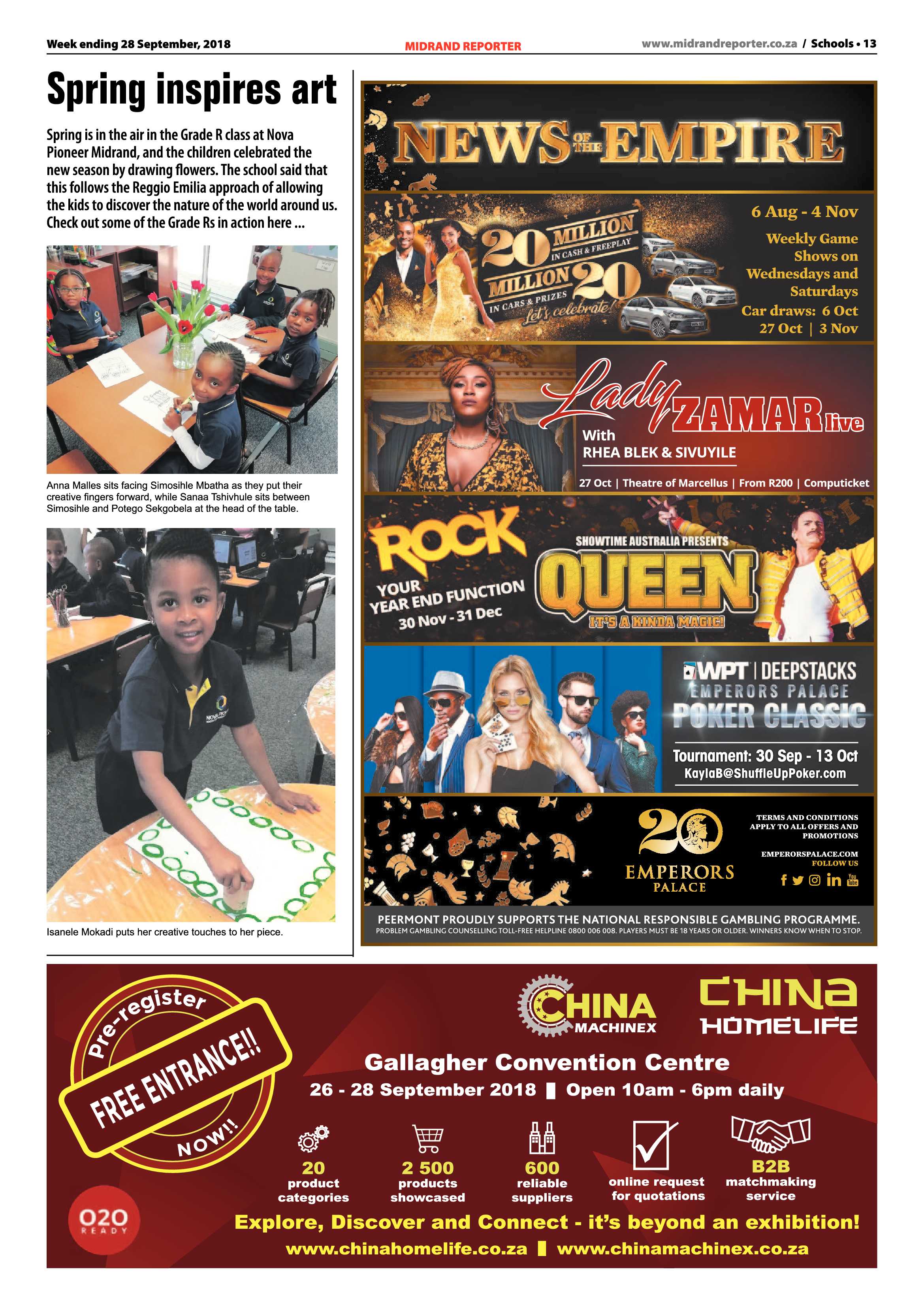 Midrand Reporter 28 September, 2018 page 13