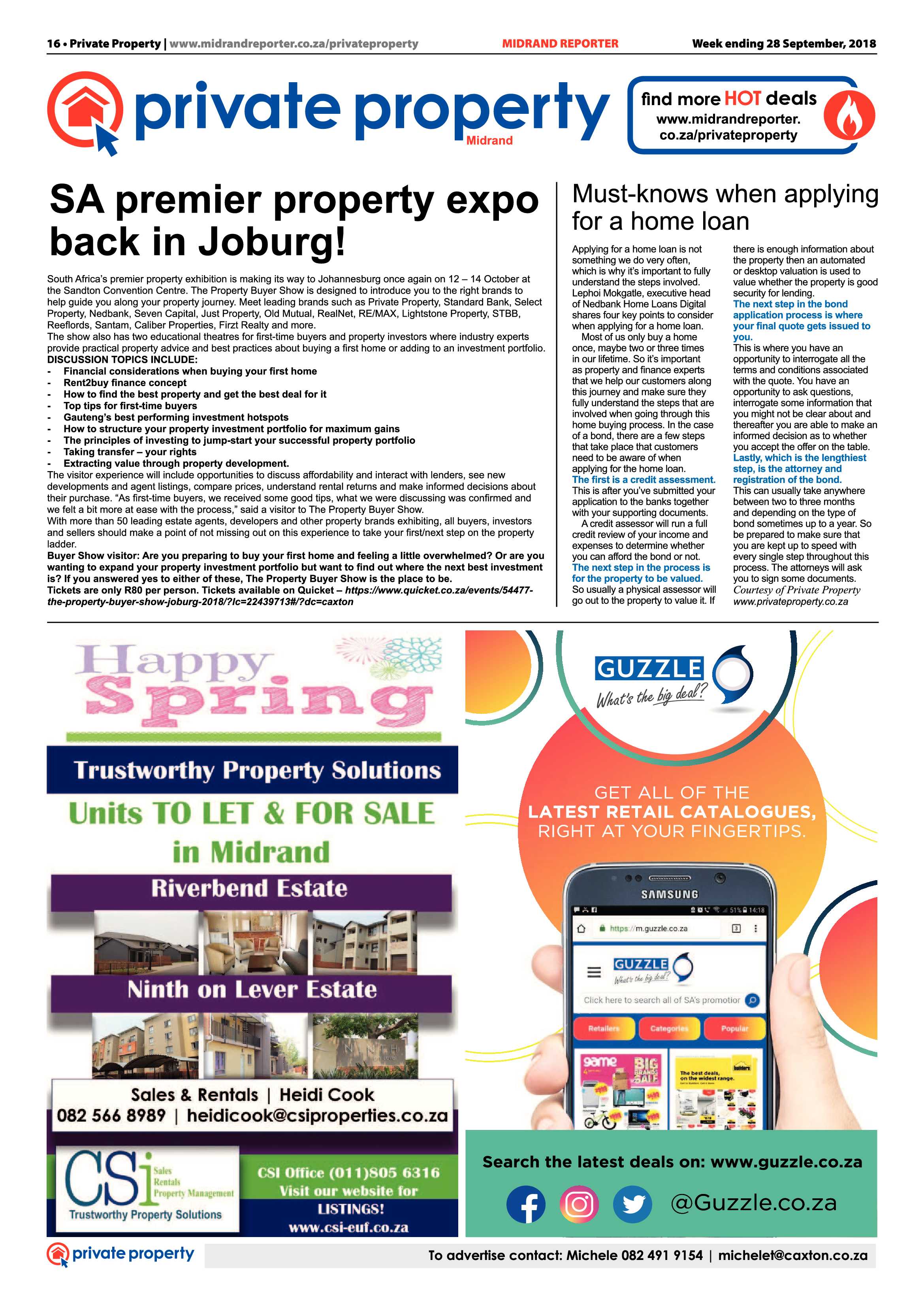Midrand Reporter 28 September, 2018 page 16