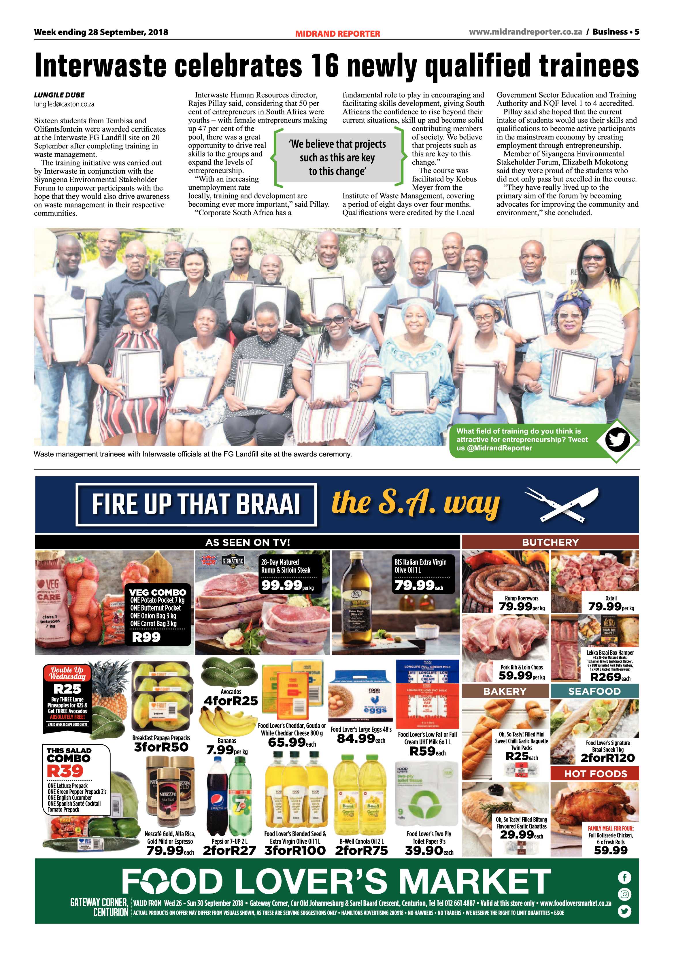 Midrand Reporter 28 September, 2018 page 5