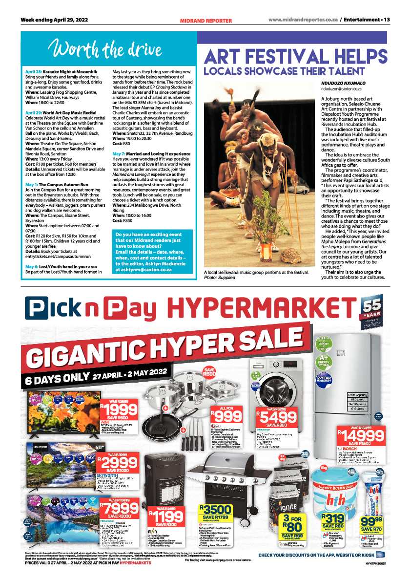 Midrand Reporter 29 April 2022 page 13