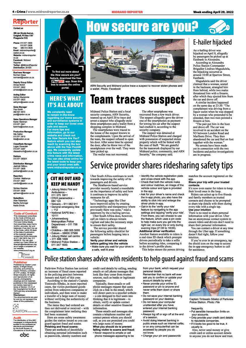 Midrand Reporter 29 April 2022 page 4