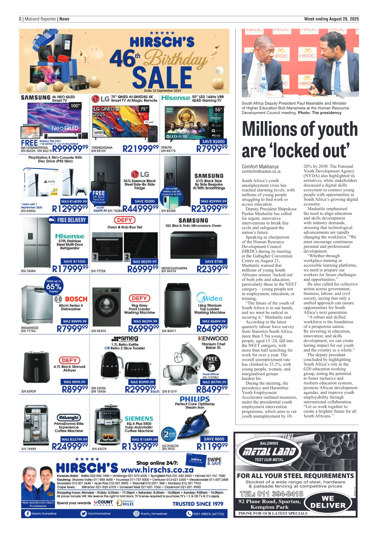 Midrand Reporter 29 August 2025 page 2