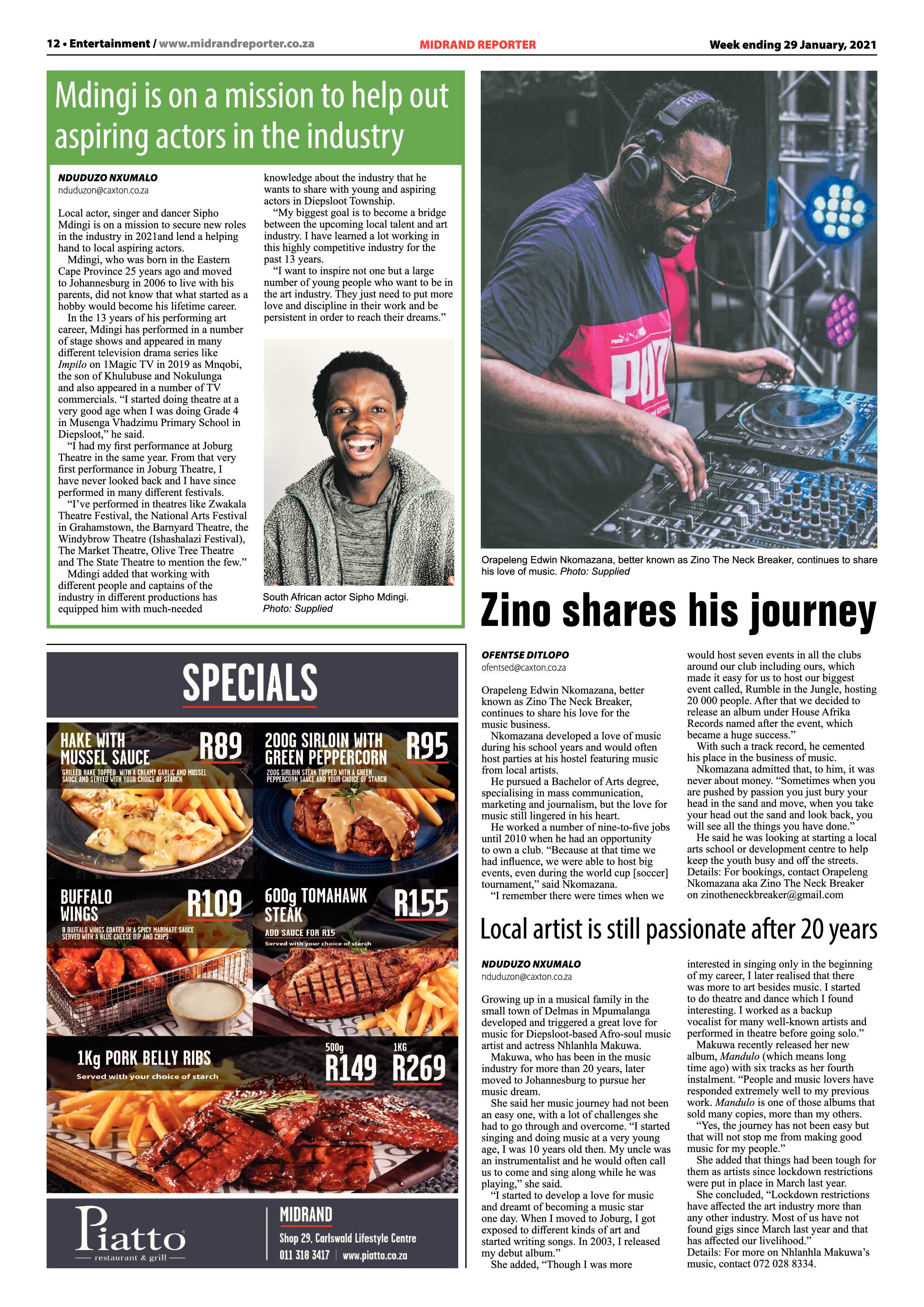 Midrand Reporter 29 January 2021 page 12