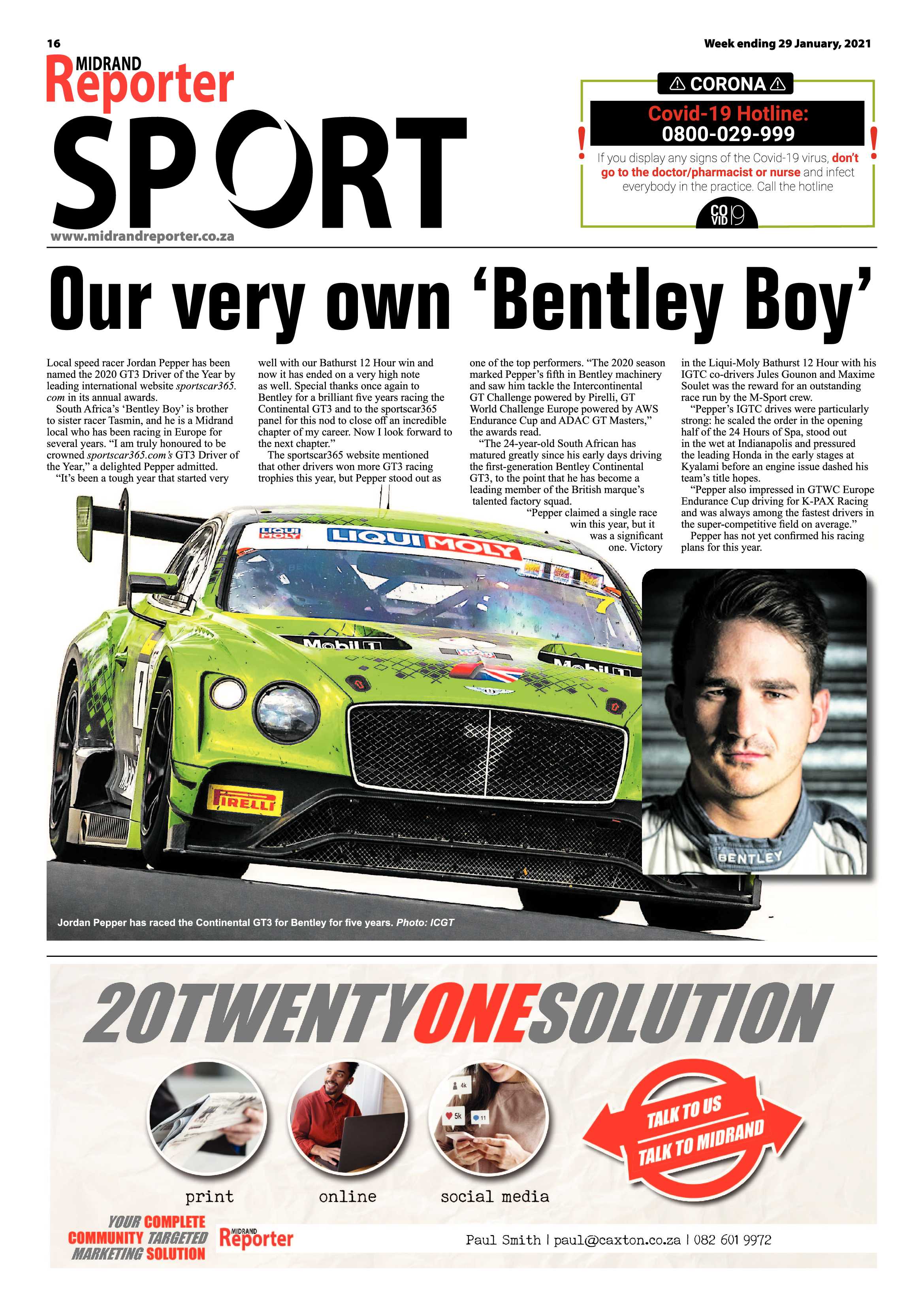 Midrand Reporter 29 January 2021 page 16