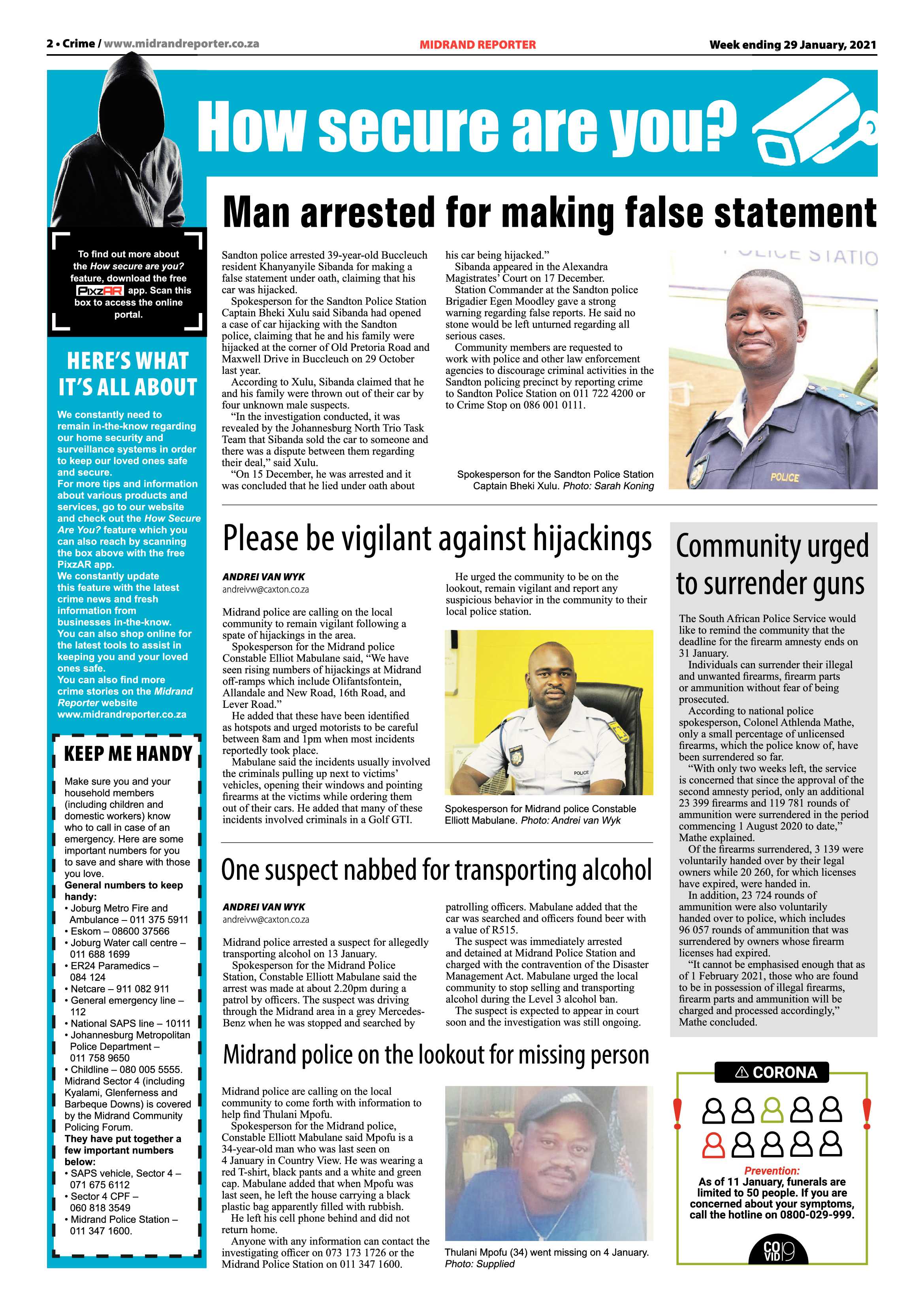 Midrand Reporter 29 January 2021 page 2
