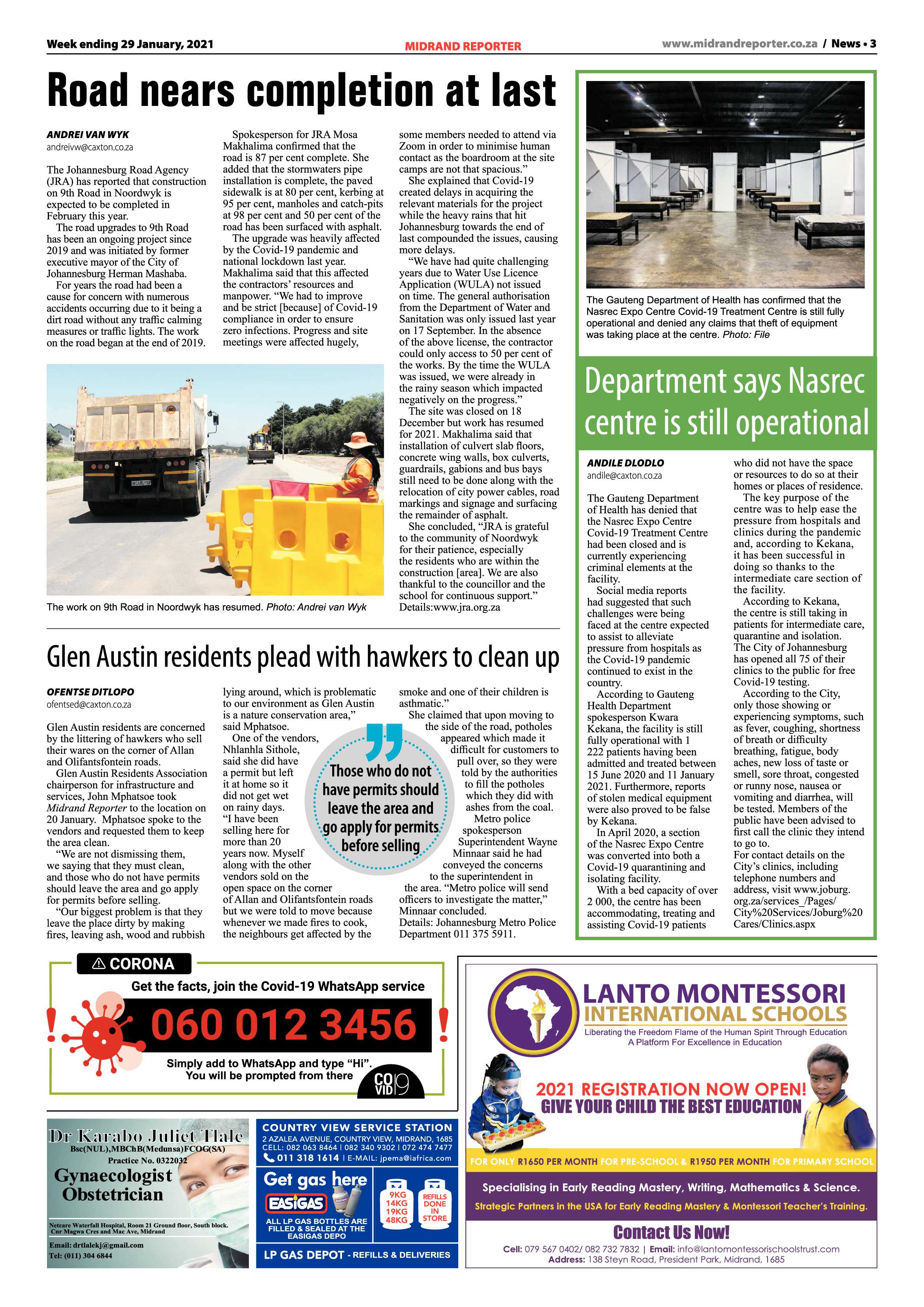 Midrand Reporter 29 January 2021 page 3
