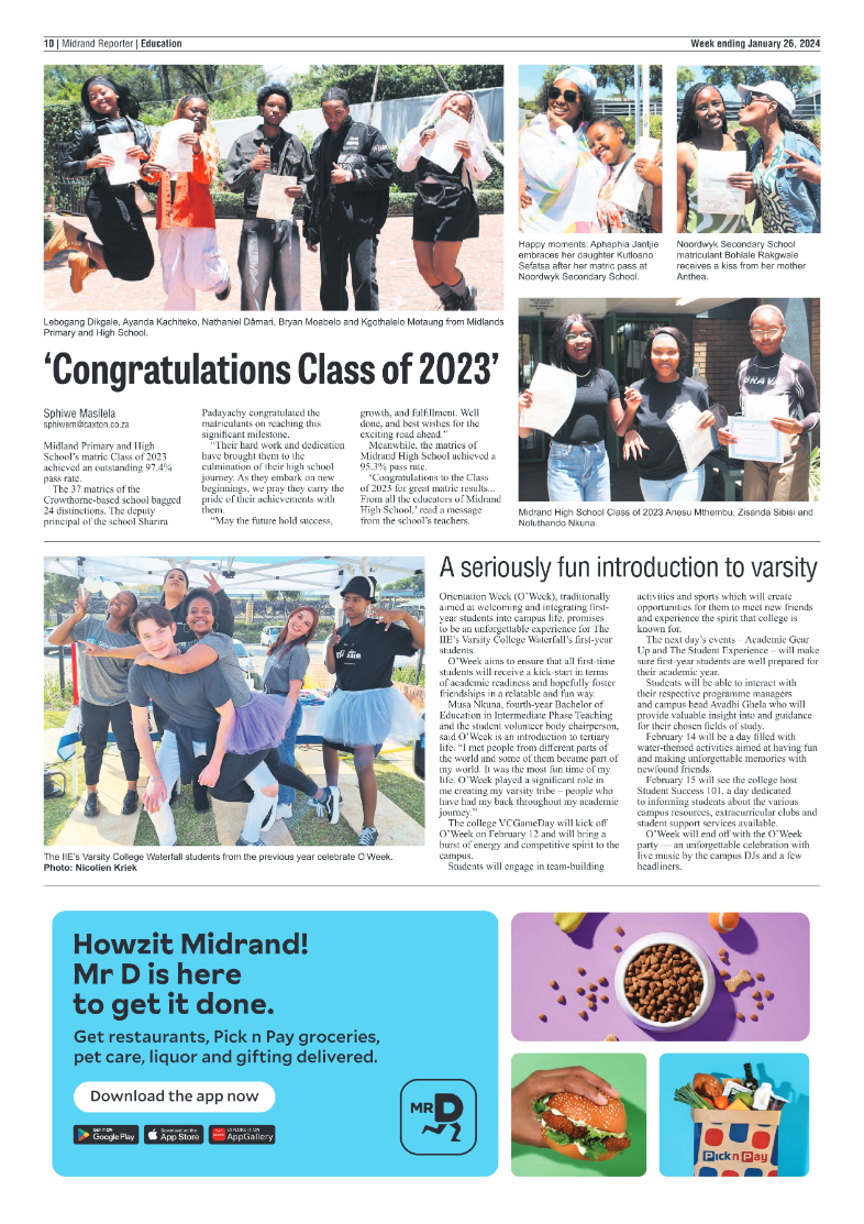 Midrand Reporter 29 January 2024 page 10
