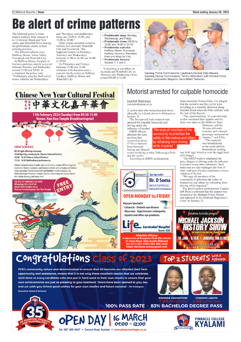 Midrand Reporter 29 January 2024 page 2