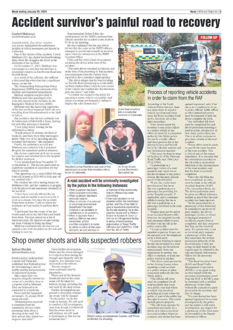 Midrand Reporter 29 January 2024 page 3