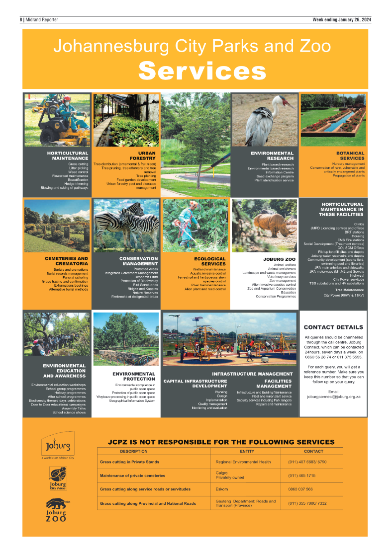 Midrand Reporter 29 January 2024 page 8