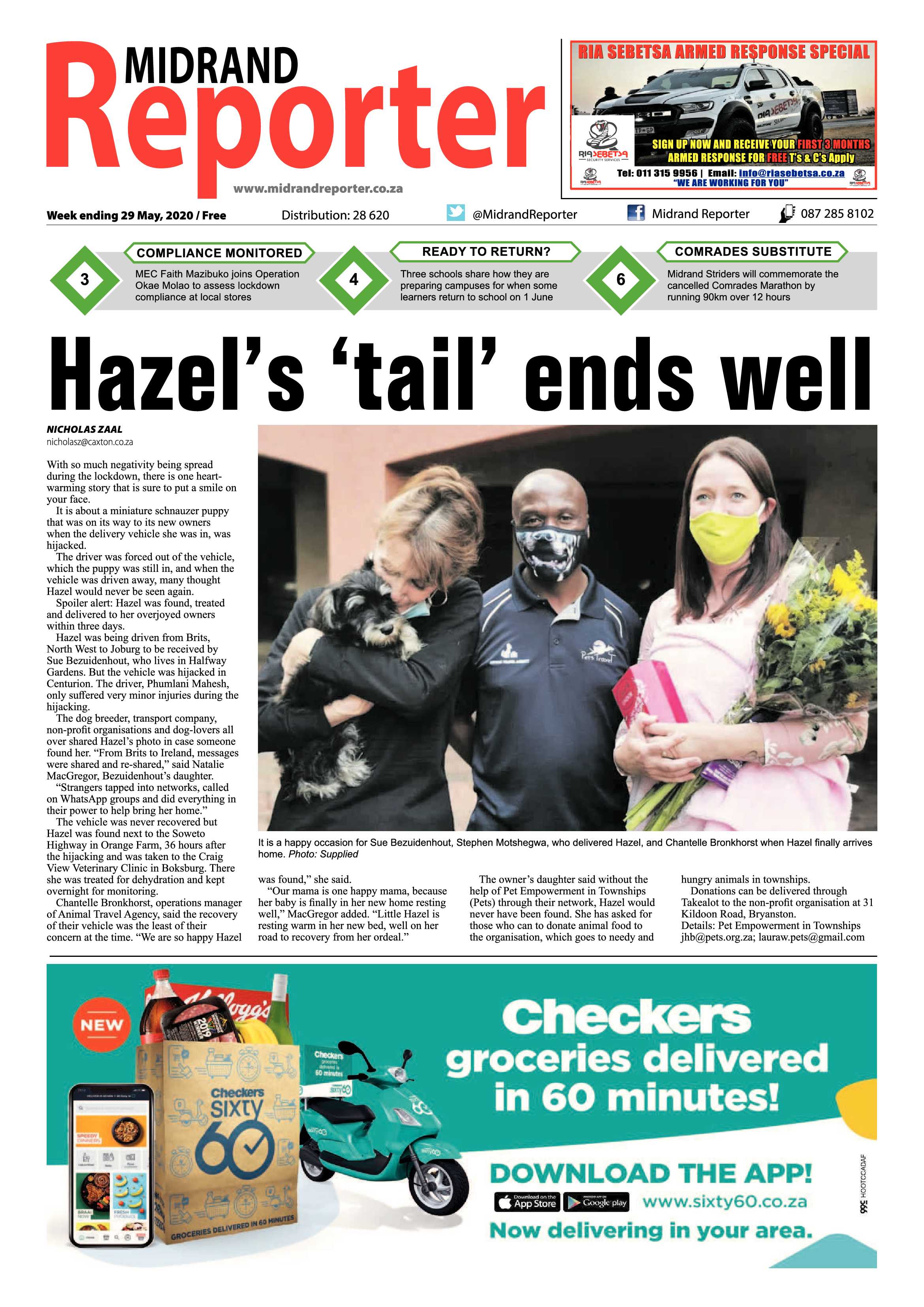 Midrand Reporter 29 May 2020 page 1
