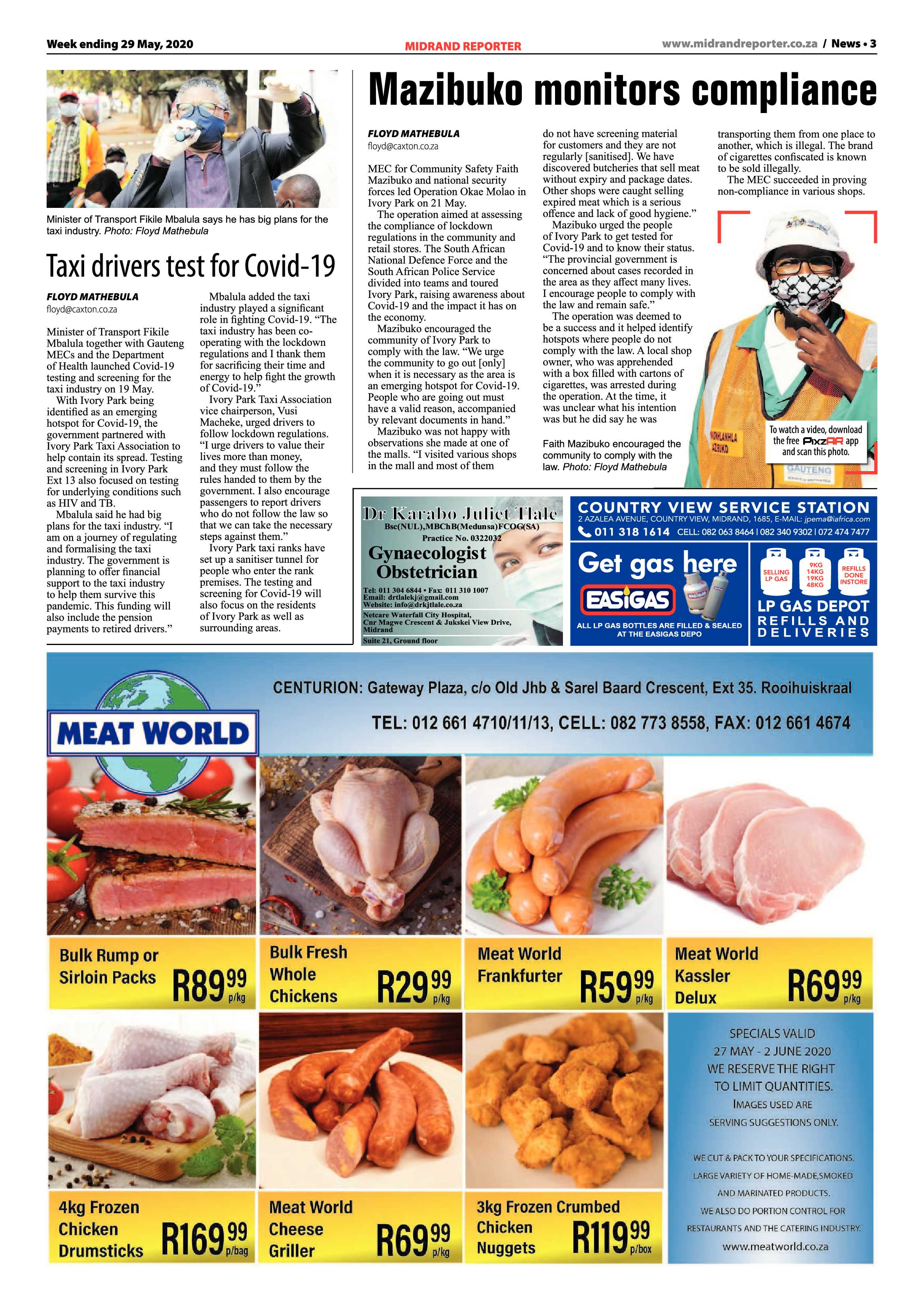 Midrand Reporter 29 May 2020 page 3