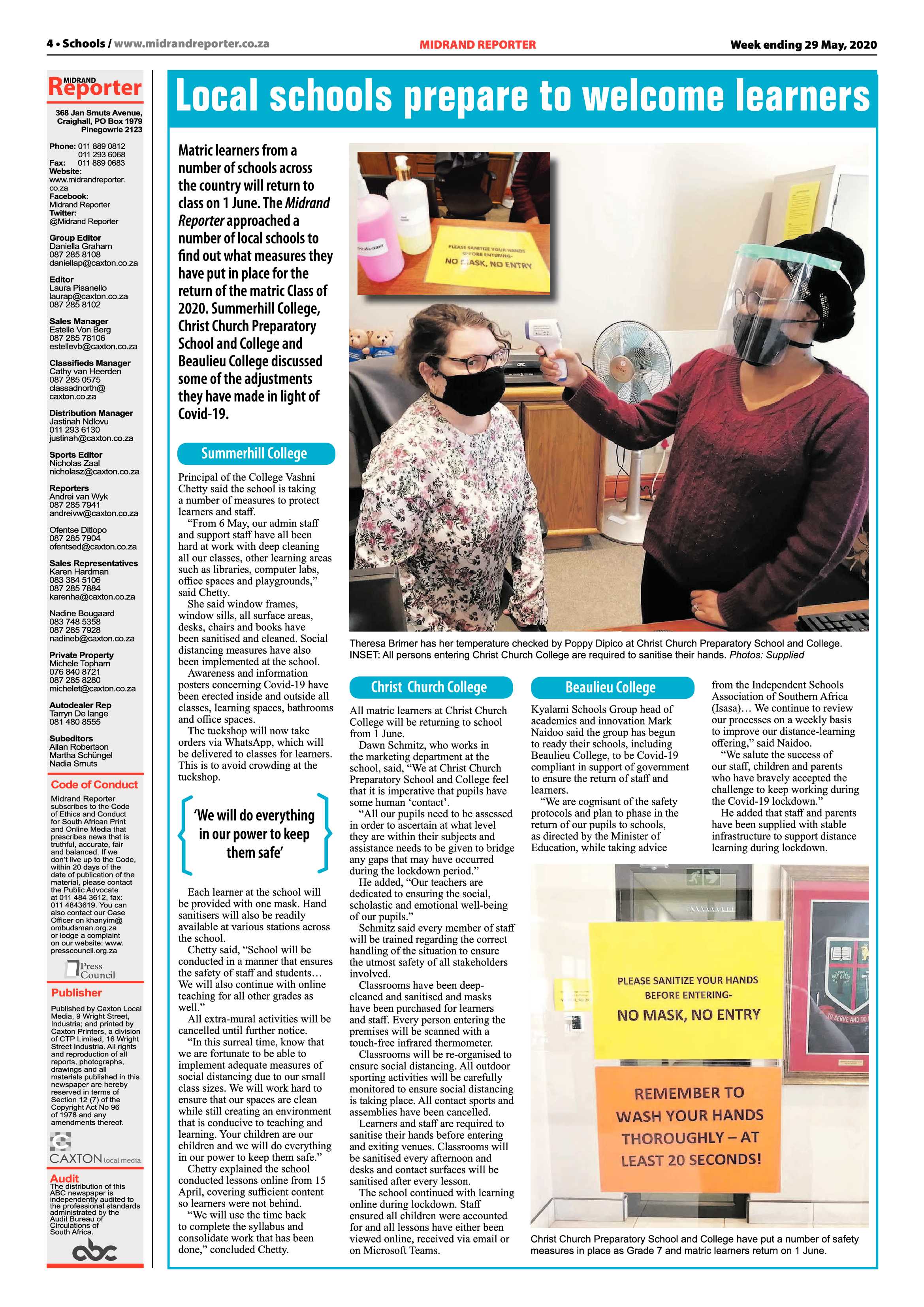 Midrand Reporter 29 May 2020 page 4