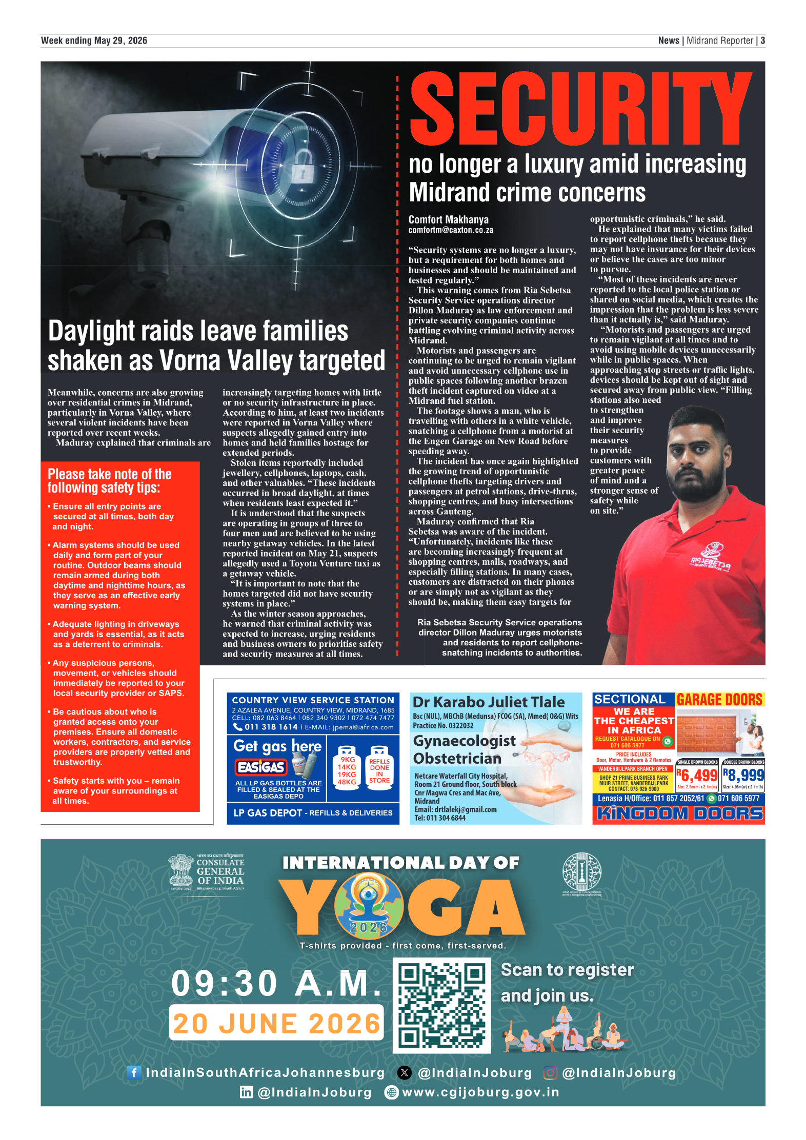 Midrand Reporter 29 May 2026 page 3
