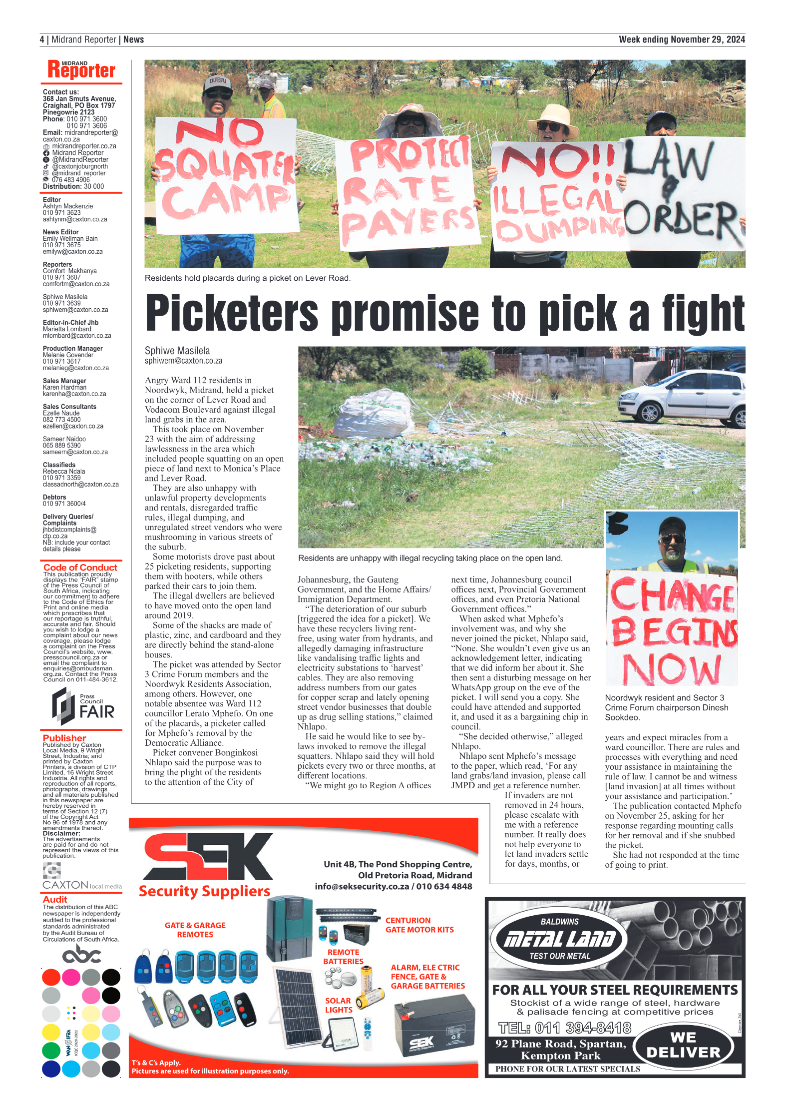Midrand Reporter 29 November 2024 page 4