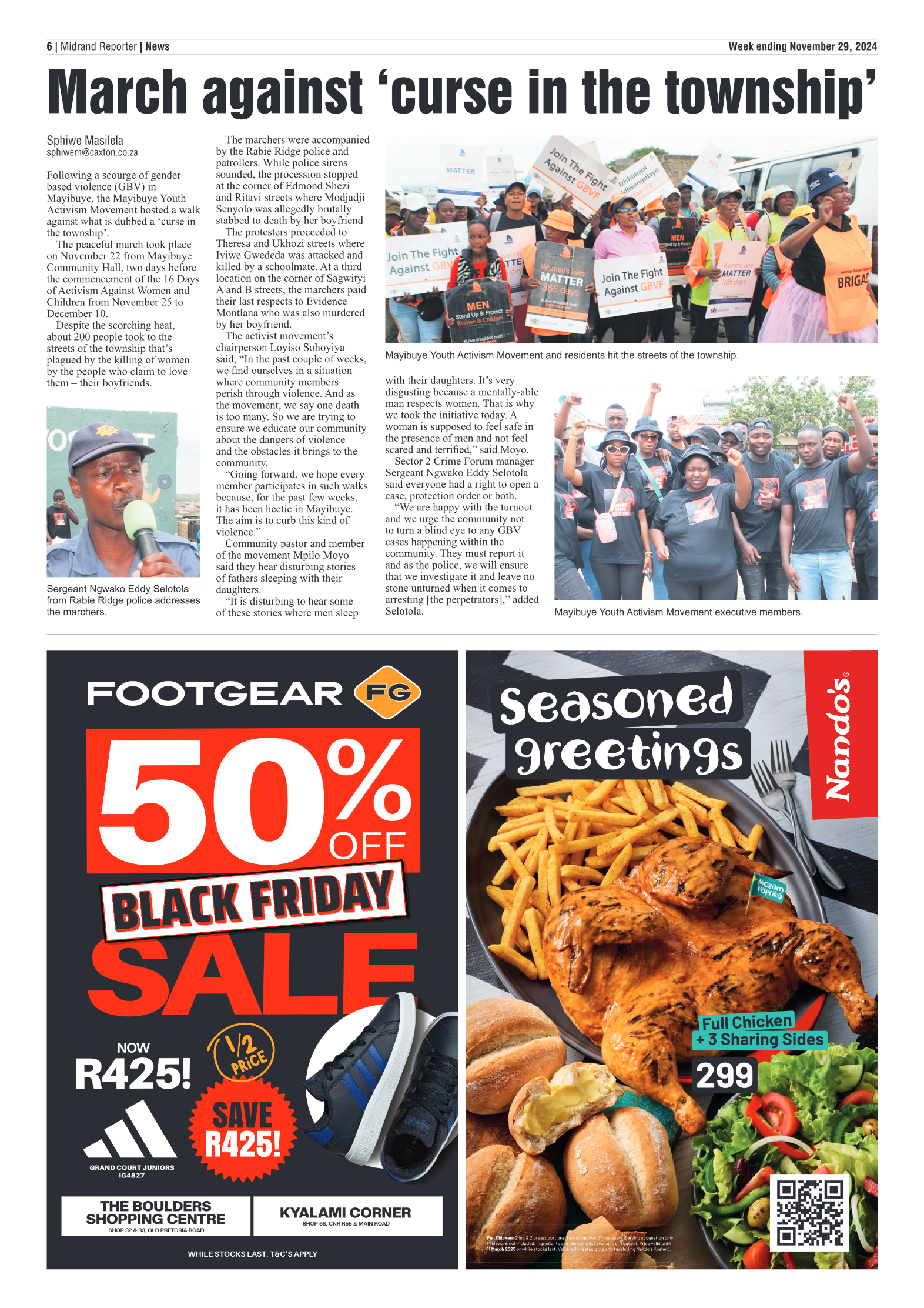Midrand Reporter 29 November 2024 page 6