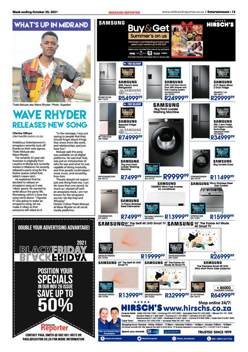 Midrand Reporter 29 October 2021 page 15