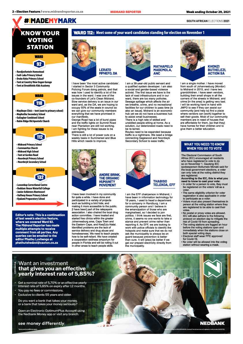 Midrand Reporter 29 October 2021 page 4