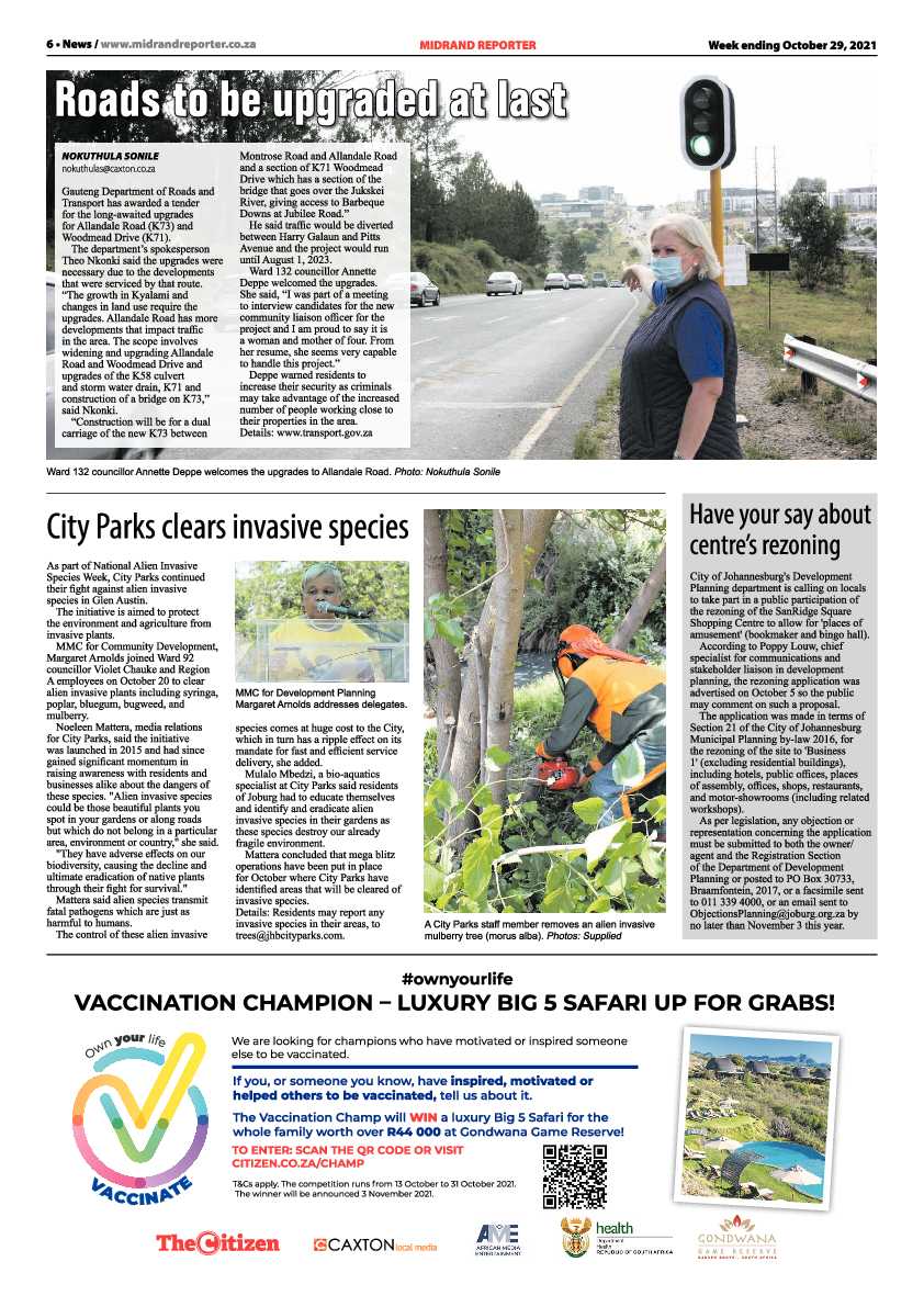 Midrand Reporter 29 October 2021 page 8