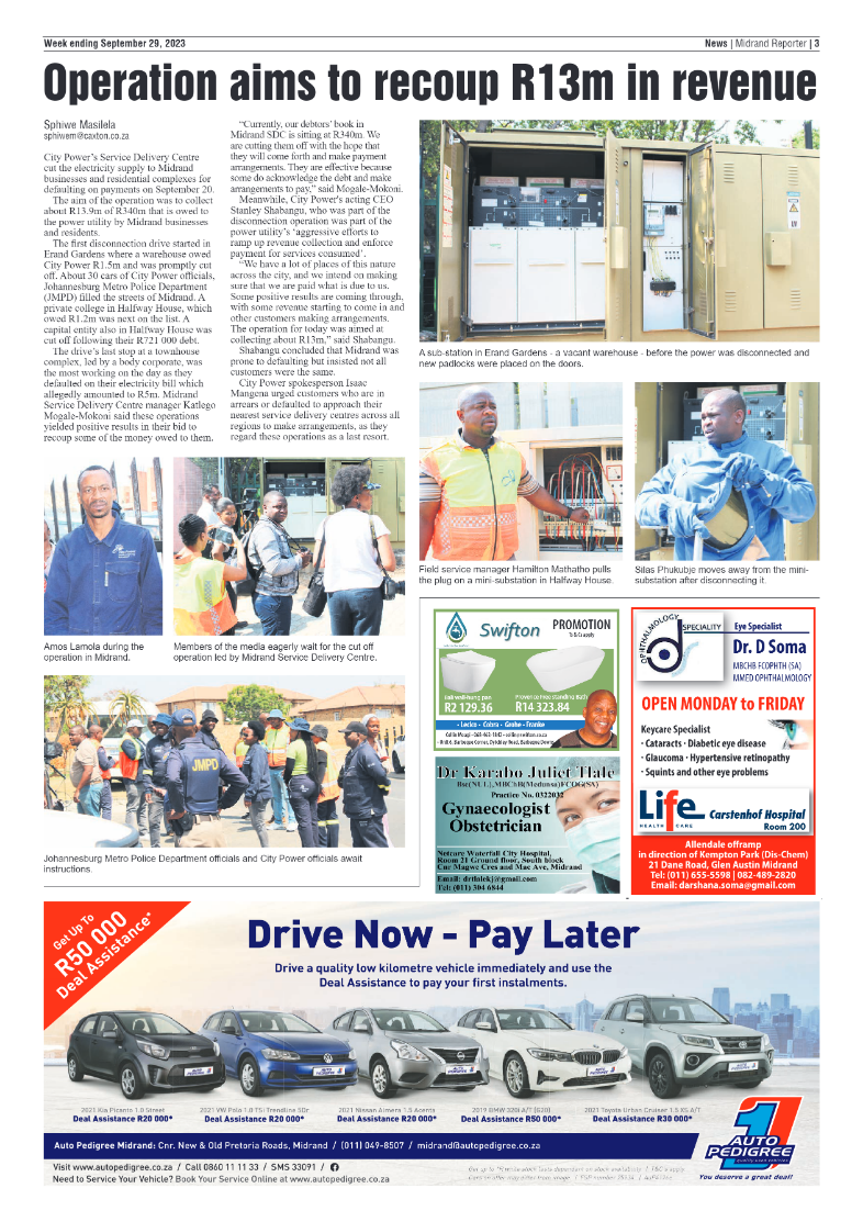 Midrand Reporter 29 September 2023 page 3