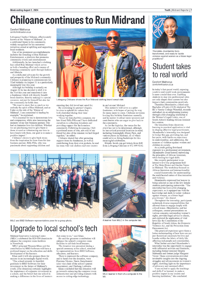 Midrand Reporter 2 August 2024 page 15
