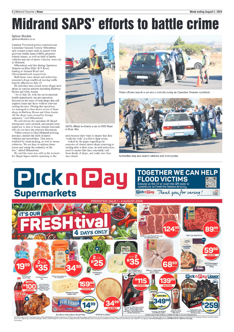 Midrand Reporter 2 August 2024 page 2