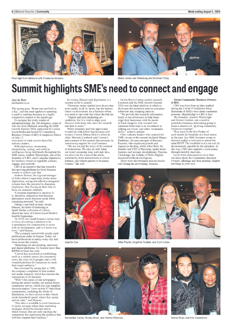 Midrand Reporter 2 August 2024 page 6